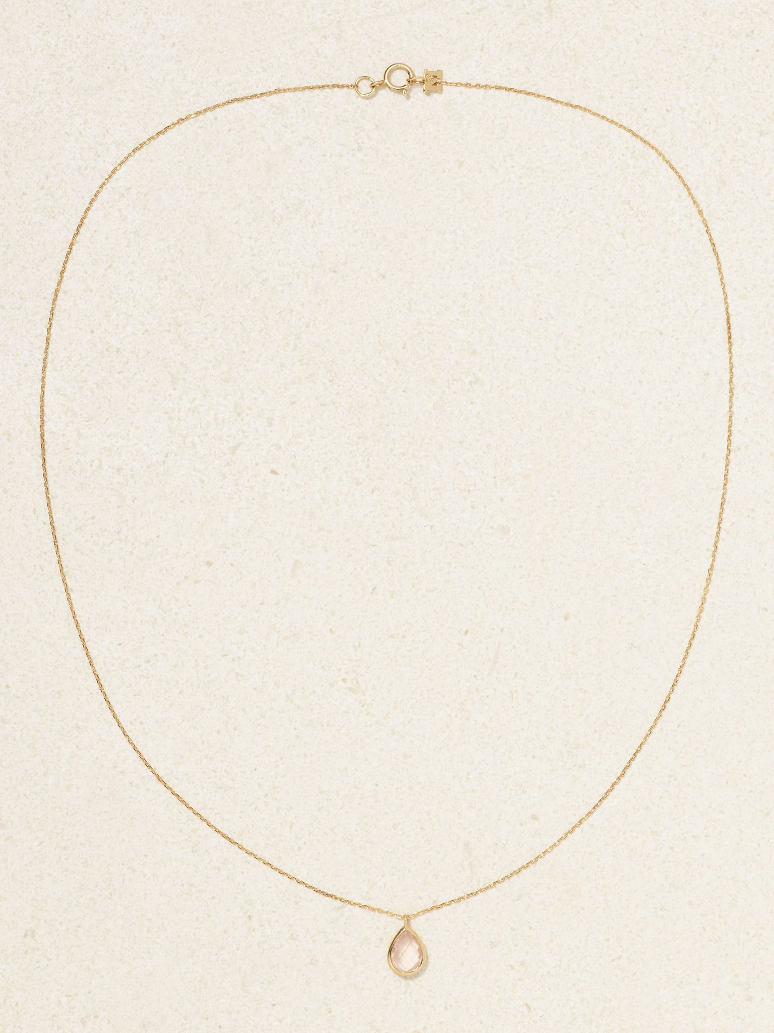 14-karat gold topaz necklace Gold - 4