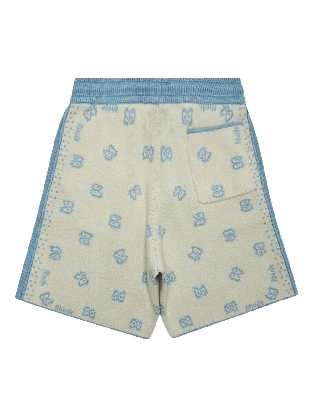 Banco "Stone Blue/Ivory" knitted shorts - 2