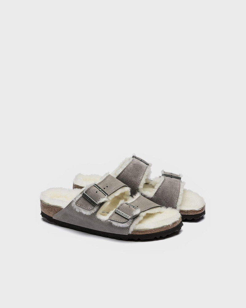 BIRKENSTOCK Sandals Arizona Shearling Stone outlook