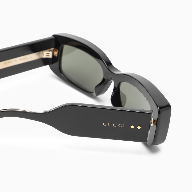 Gucci Rectangular Black Sunglasses Women - 3