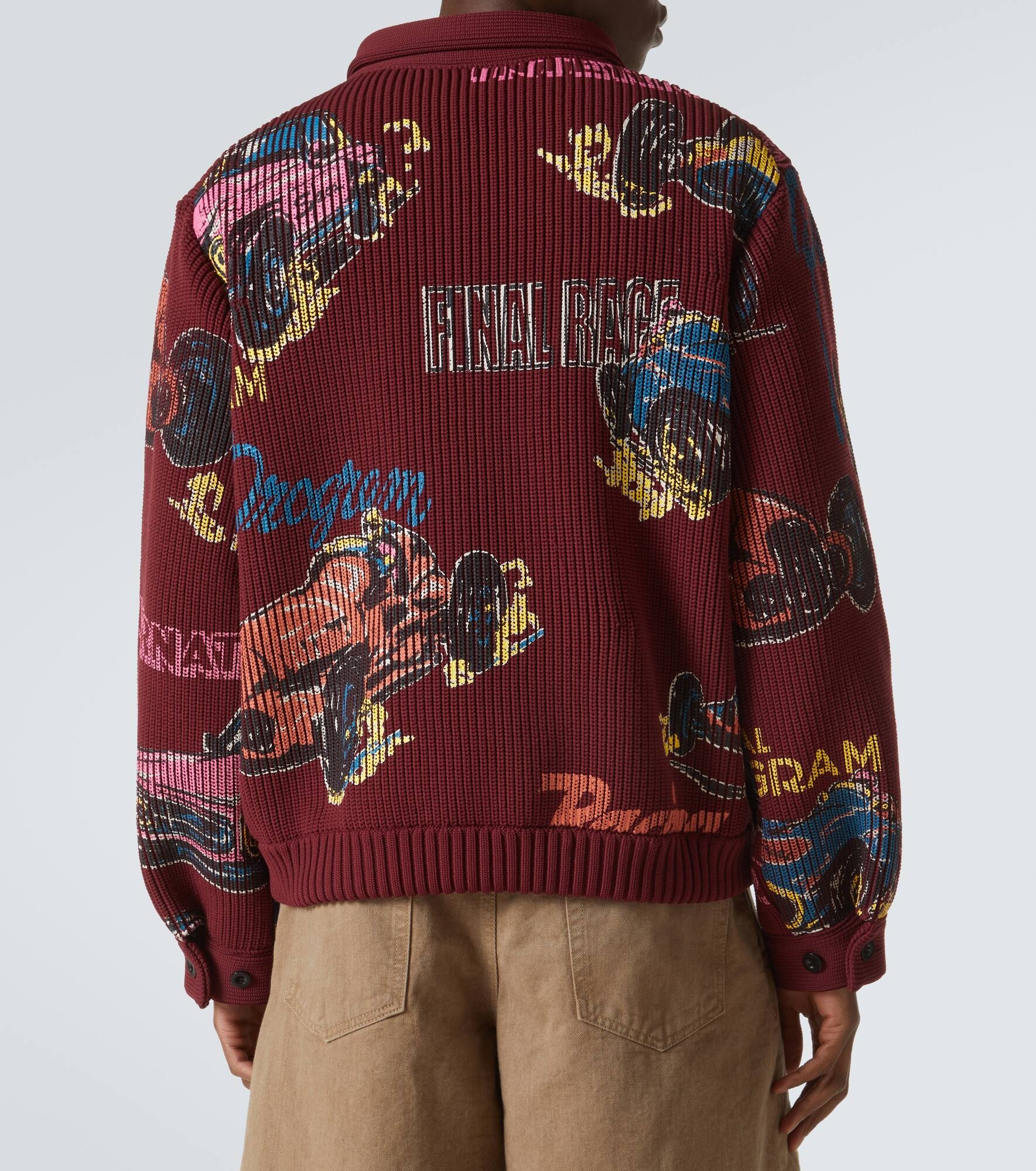 Car Race zip-up sweater - 4