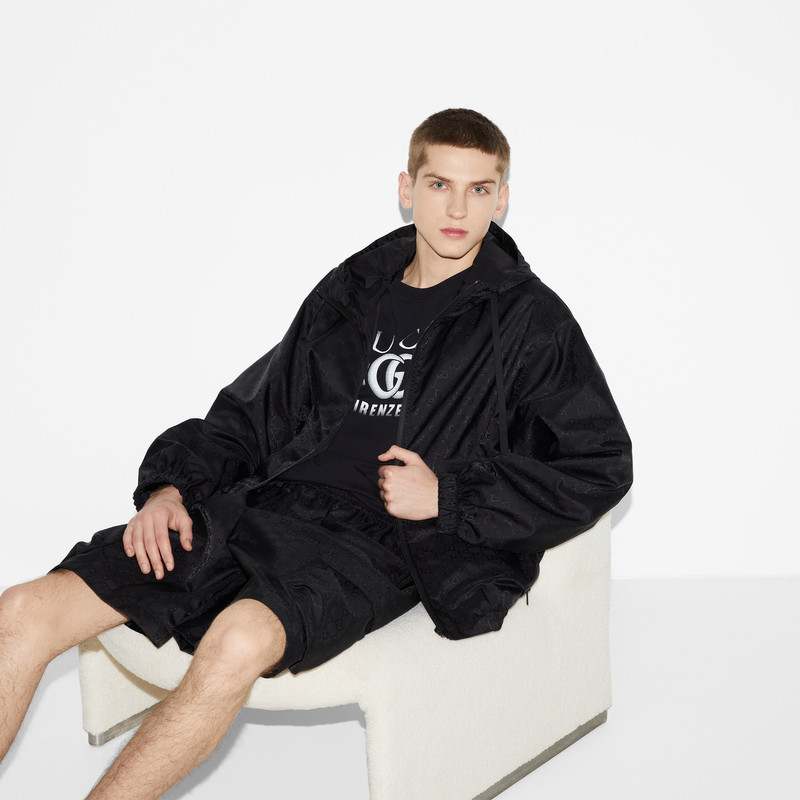 Cotton jersey T-shirt with Gucci print 6