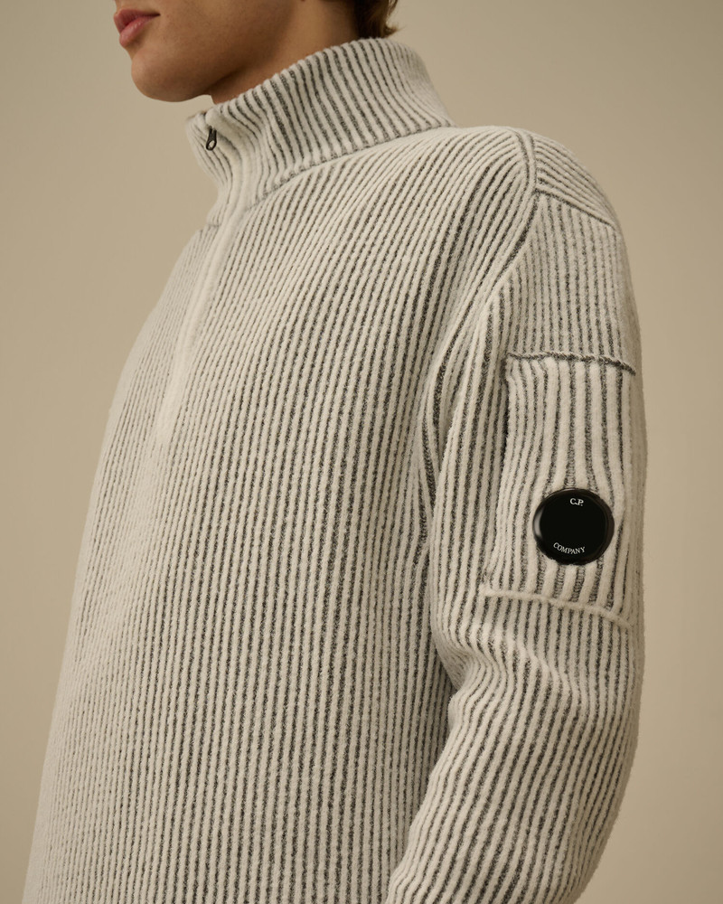 Fleece Knit Half Zip Sweater 5