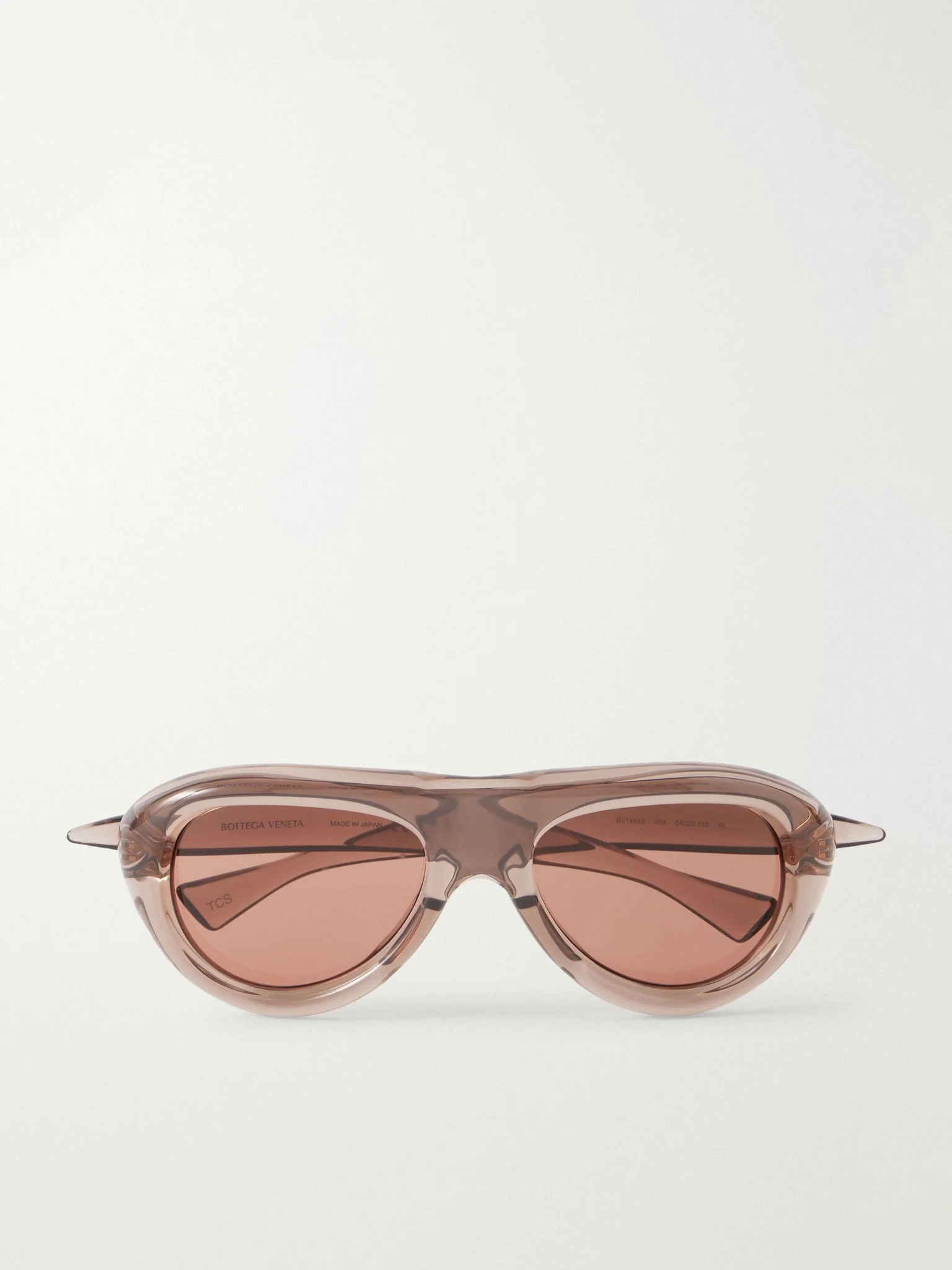 Sardine aviator-style injected sunglasses Brown - 1