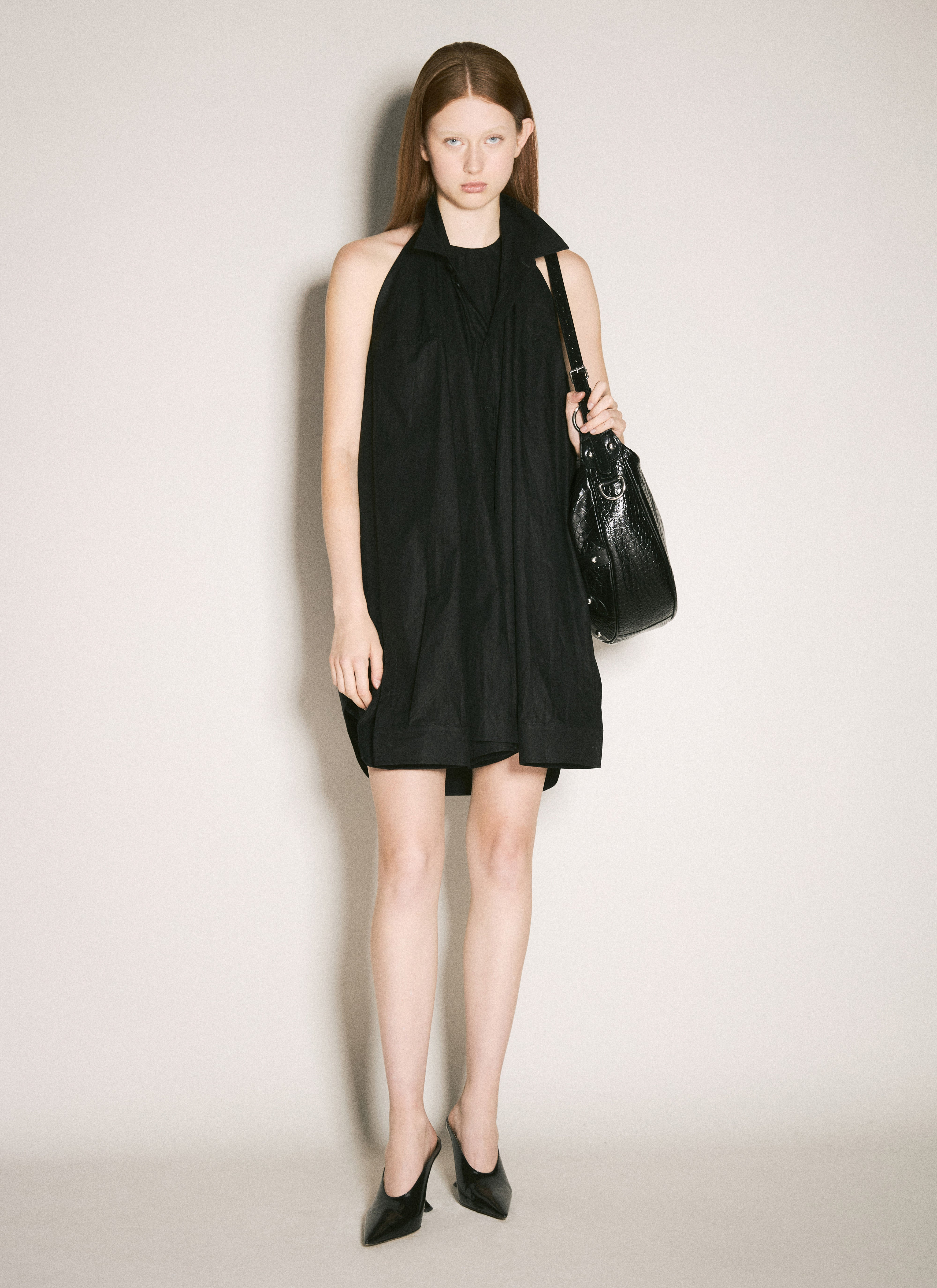 Balenciaga Women Suspended Shirt Dress - 4