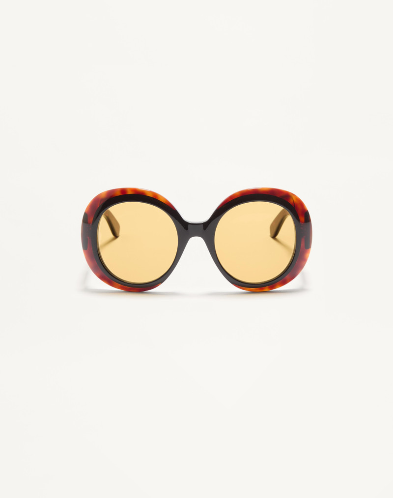 DRAMATIC ROUND 1960S ACETATE EYEWEAR 1
