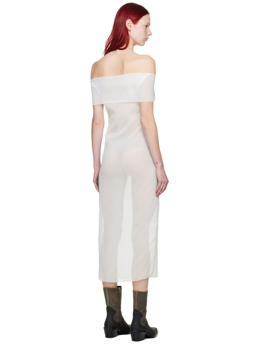 Blue & White Alto Midi Dress - 3