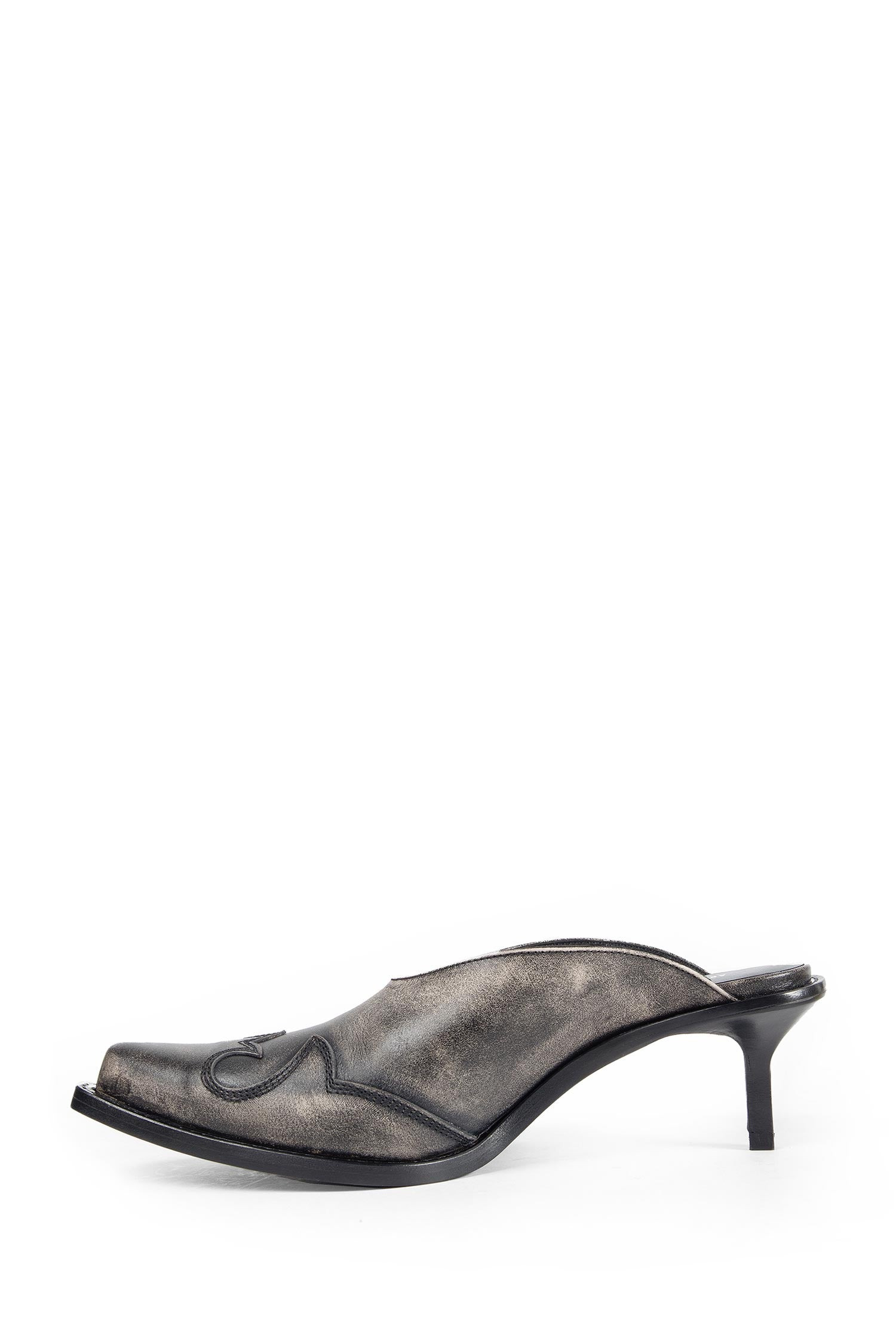 Beate Western-stitched Mules - 4