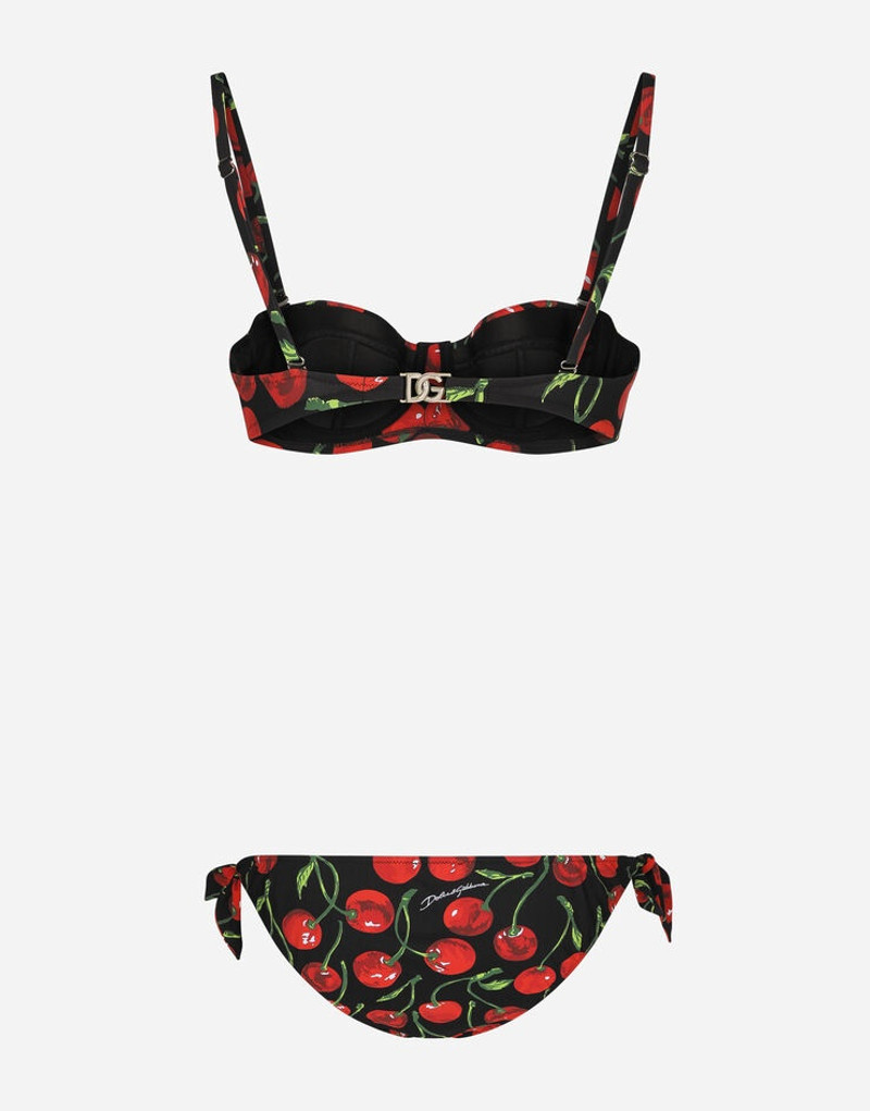 Dolce & Gabbana Cherry-print balconette bikini outlook