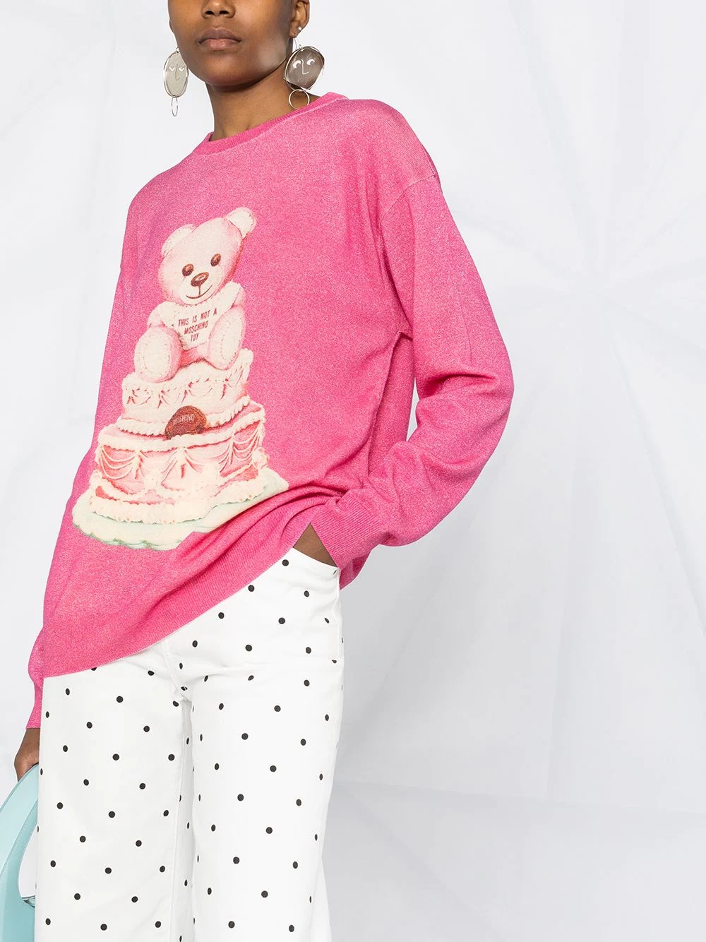 Cake Teddy print jumper - 5