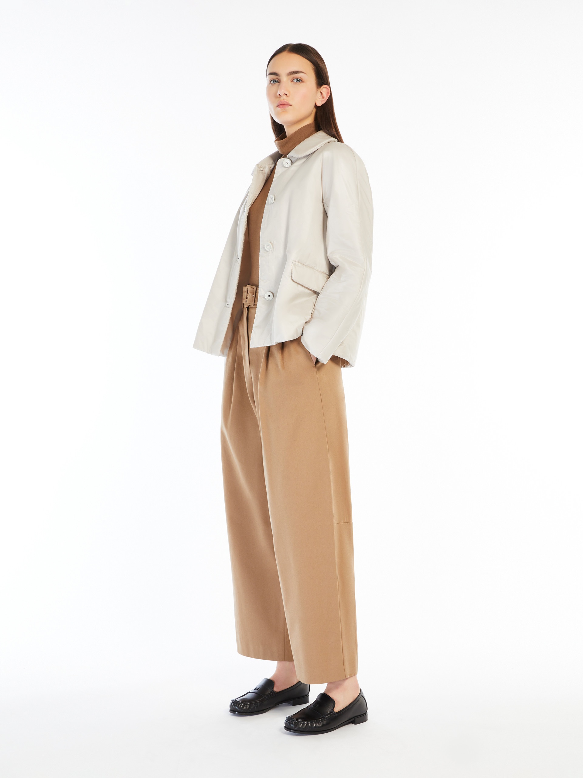 Max Mara GREENS Reversible water-repellent technical canvas jacket ...