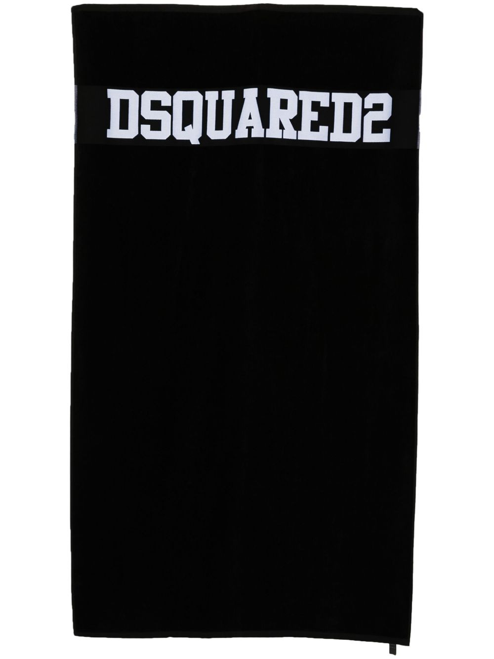 logo-jacquard beach towel - 2