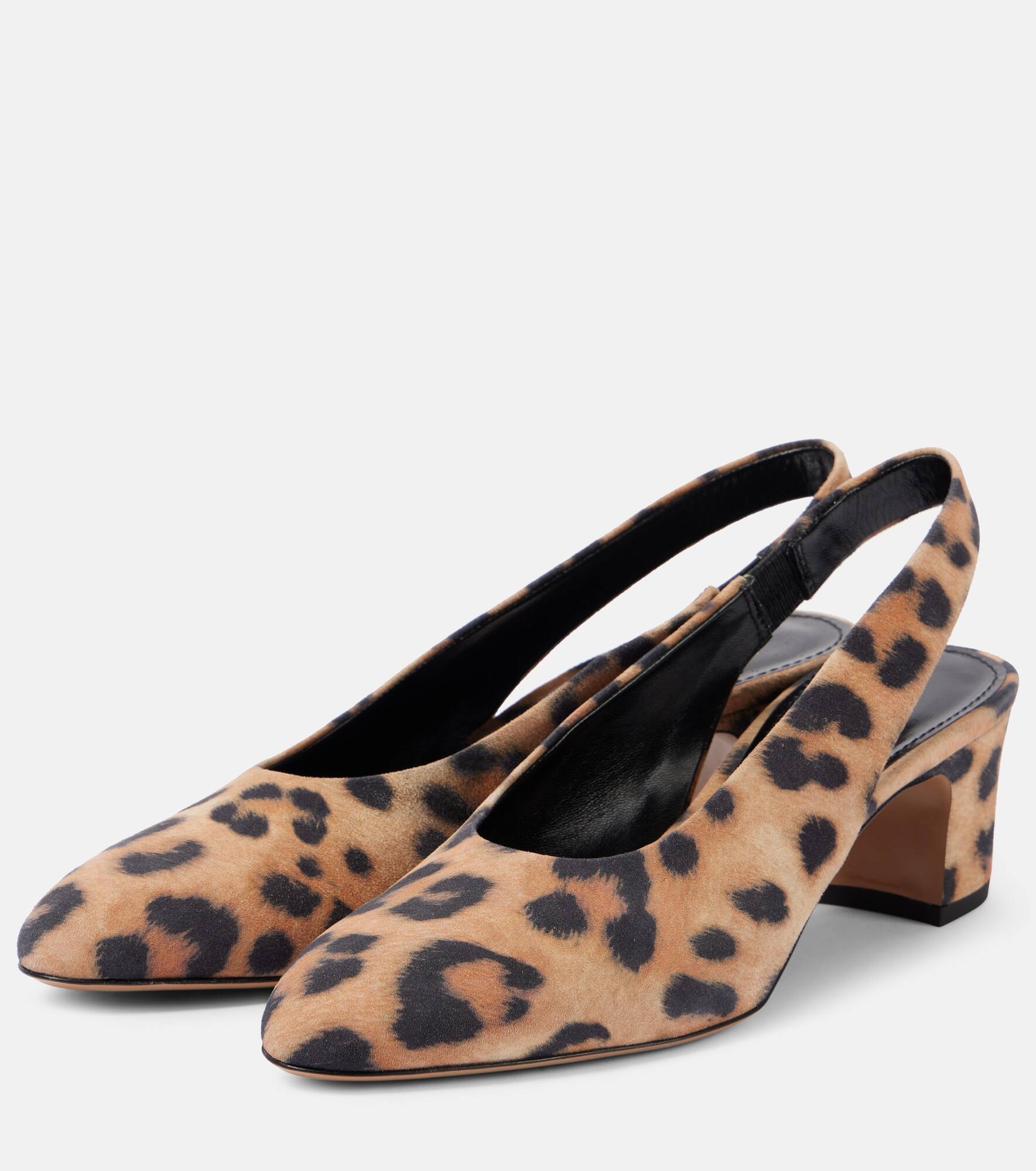 Lavinia 50 leopard-print suede pumps - 4