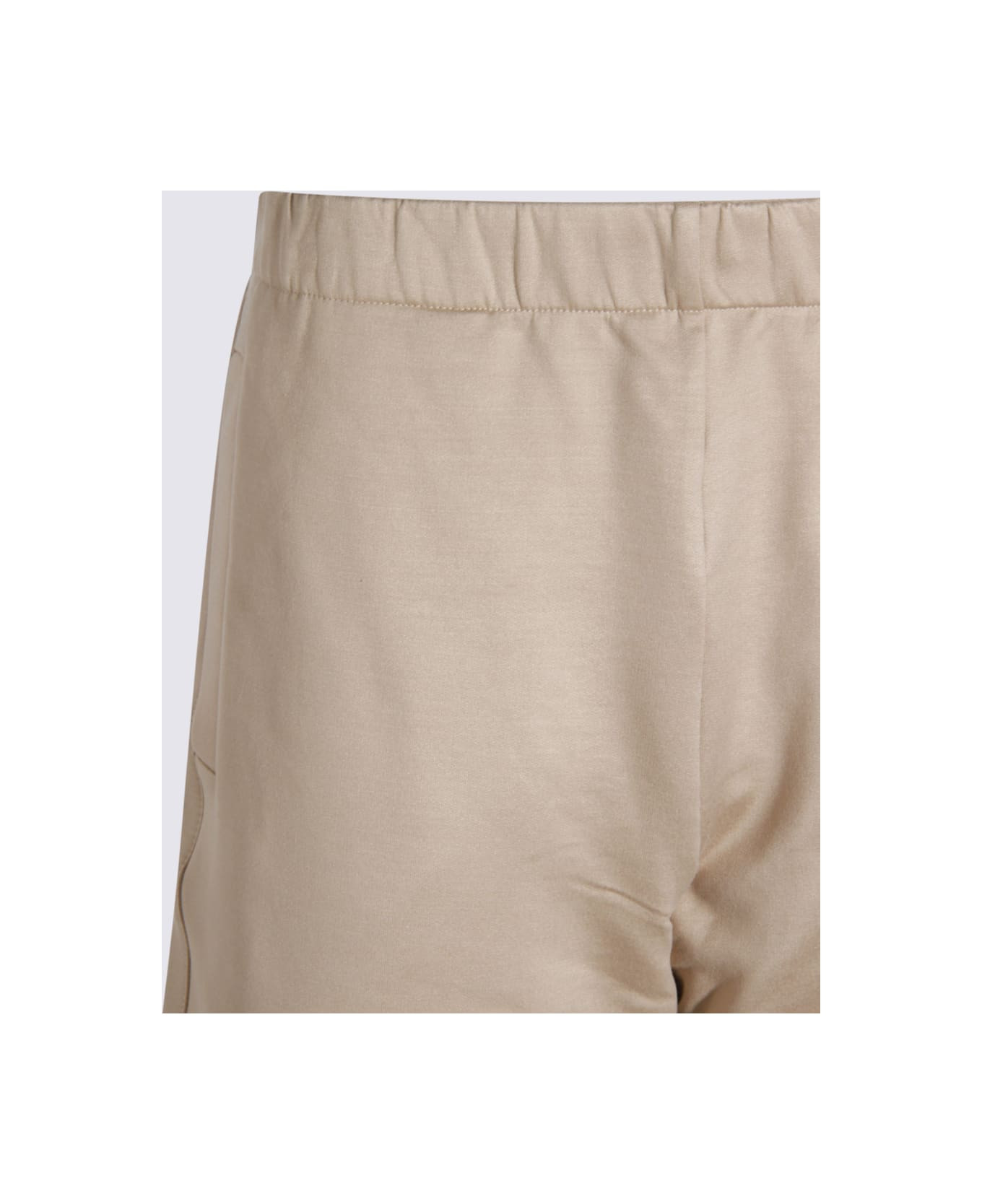 Beige Silk Pants - 3
