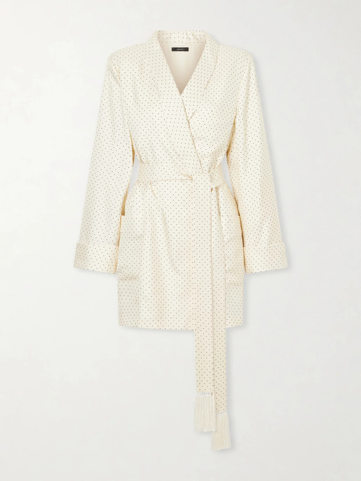 Polka-dot Silk Robe - 1