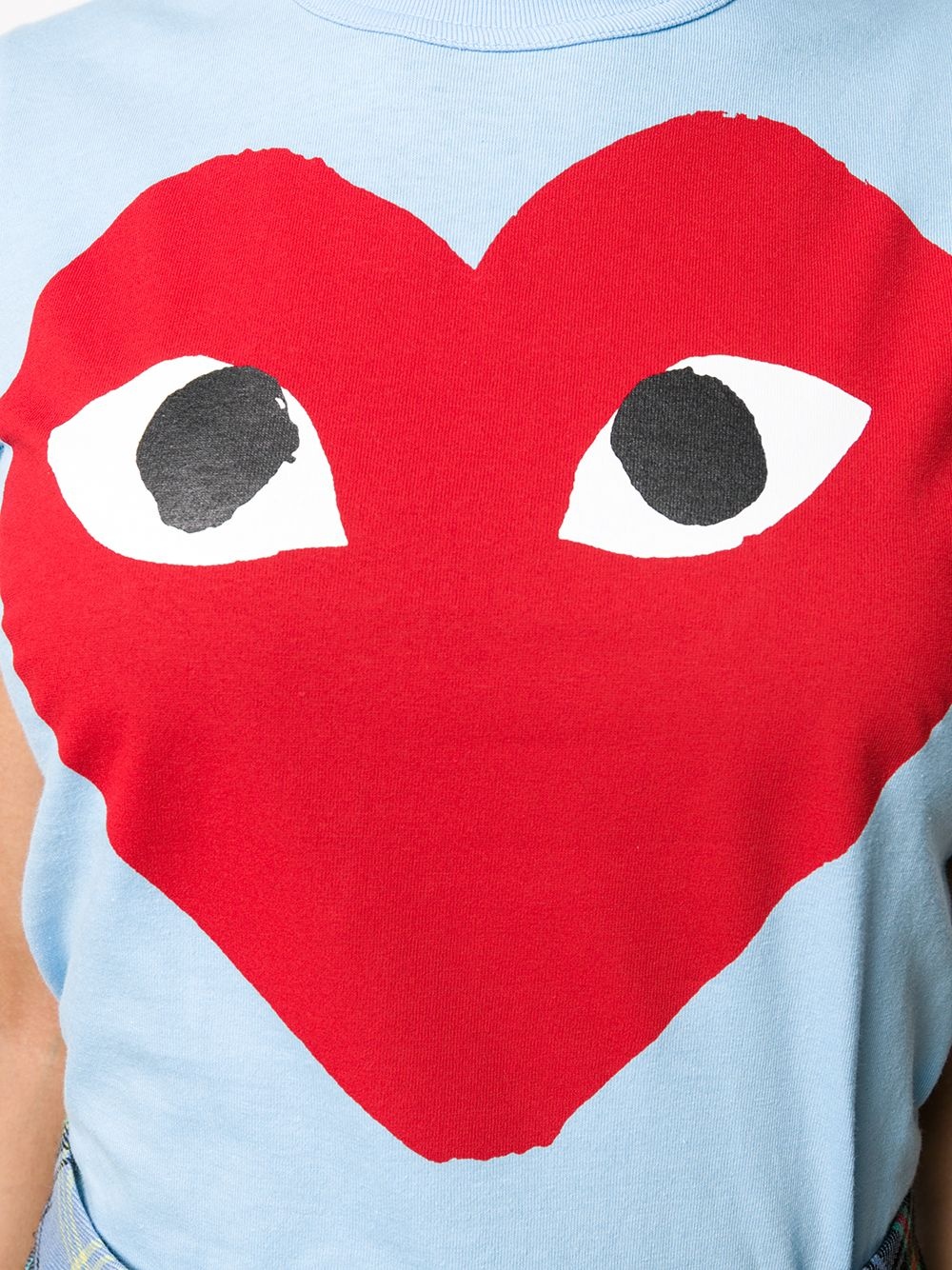 heart-print crew neck T-shirt - 5