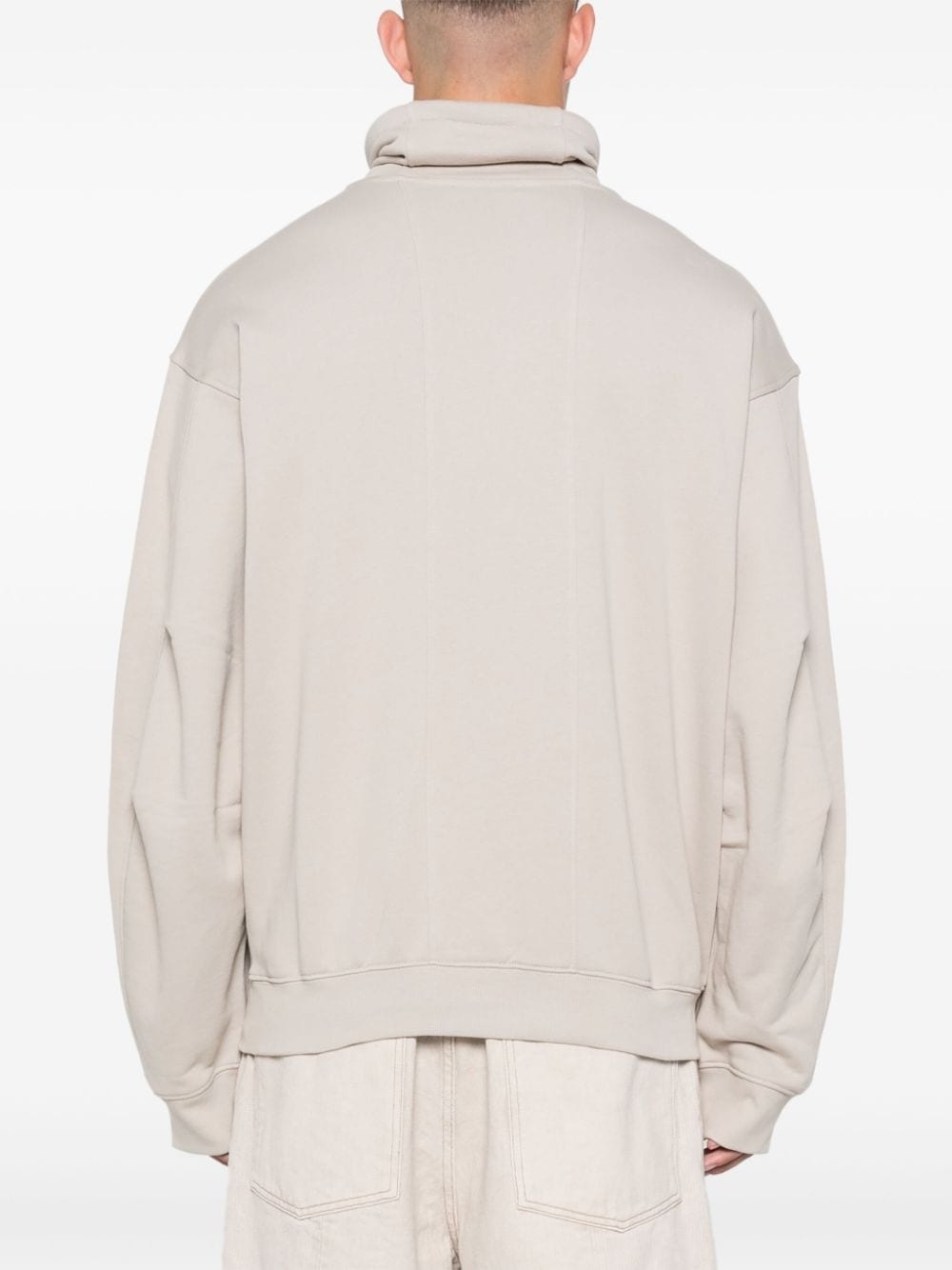 funnel-neck sweatshirt - 4
