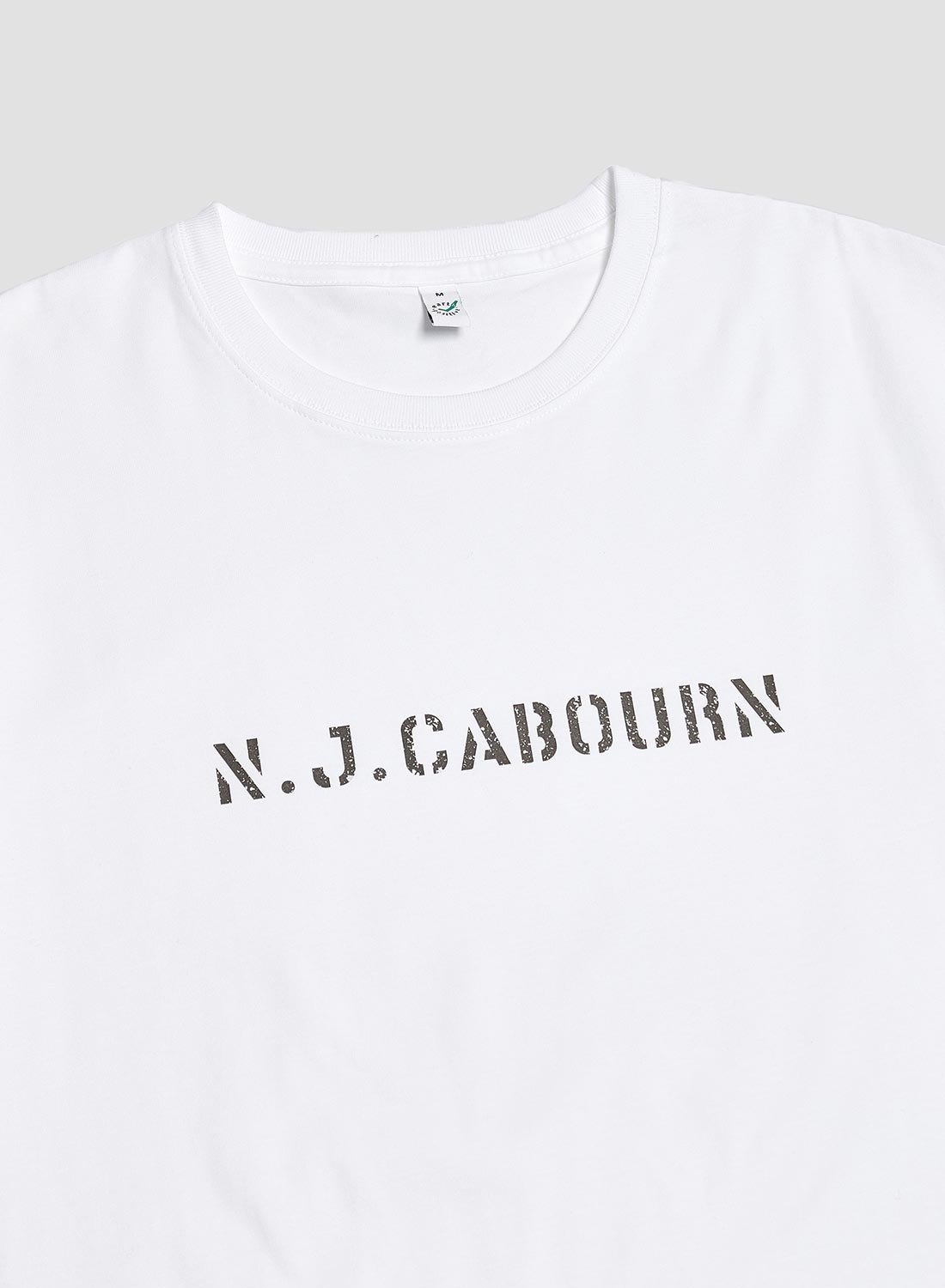 Cabourn Stencil Tee in White - 2