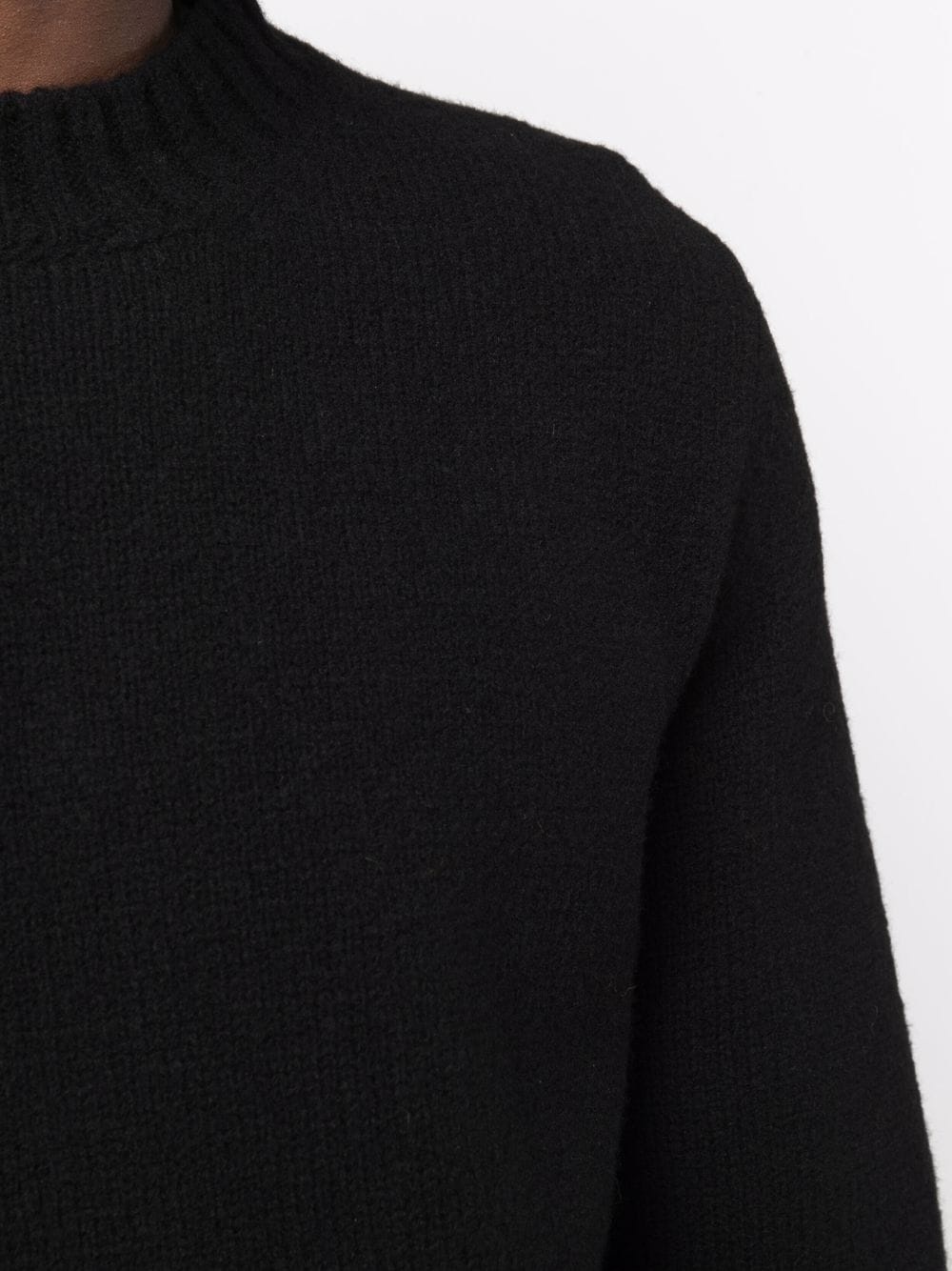 crew-neck knitted long-sleeve jumper - 5