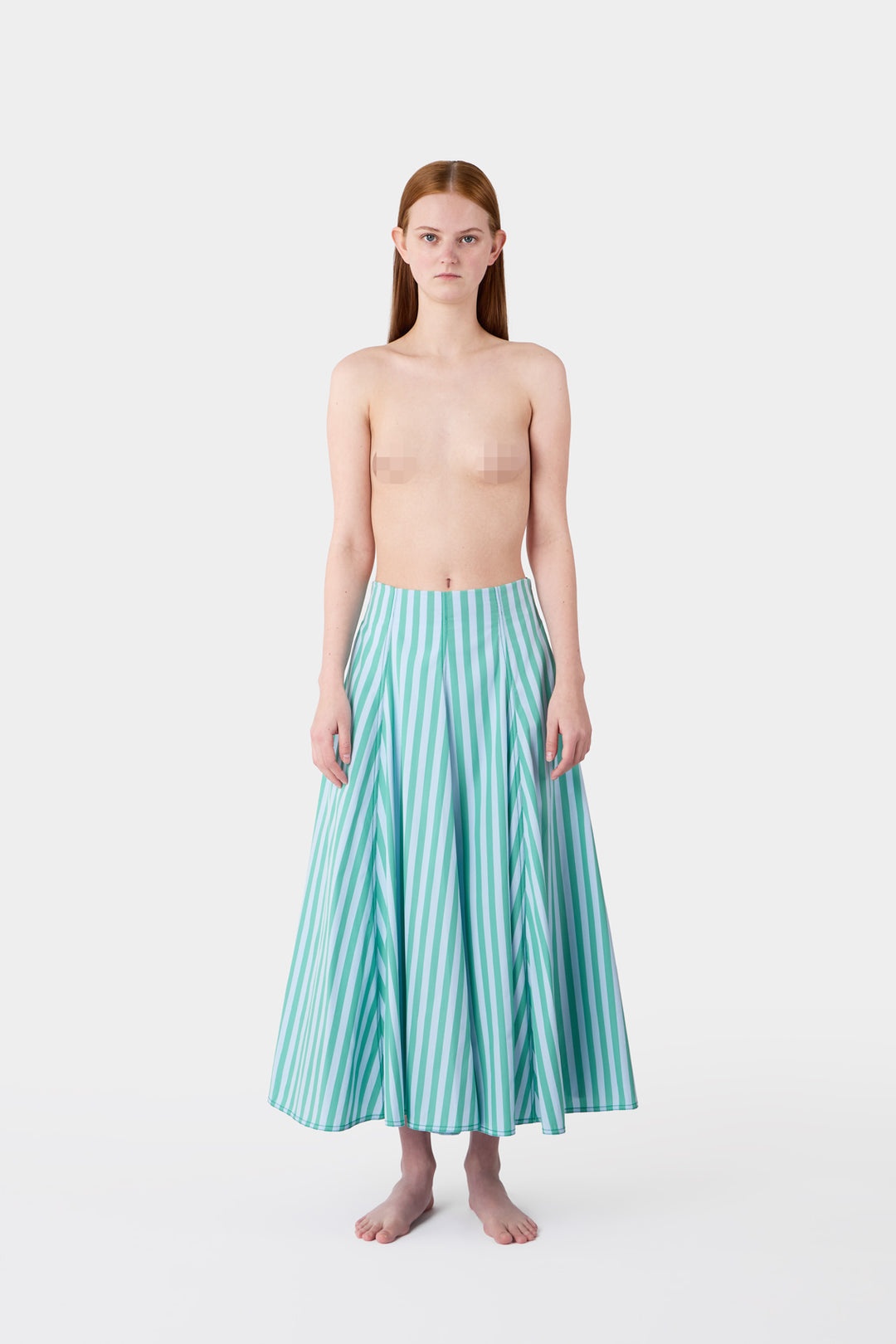 TULIPANO SKIRT / mint green & cloud azure - 1