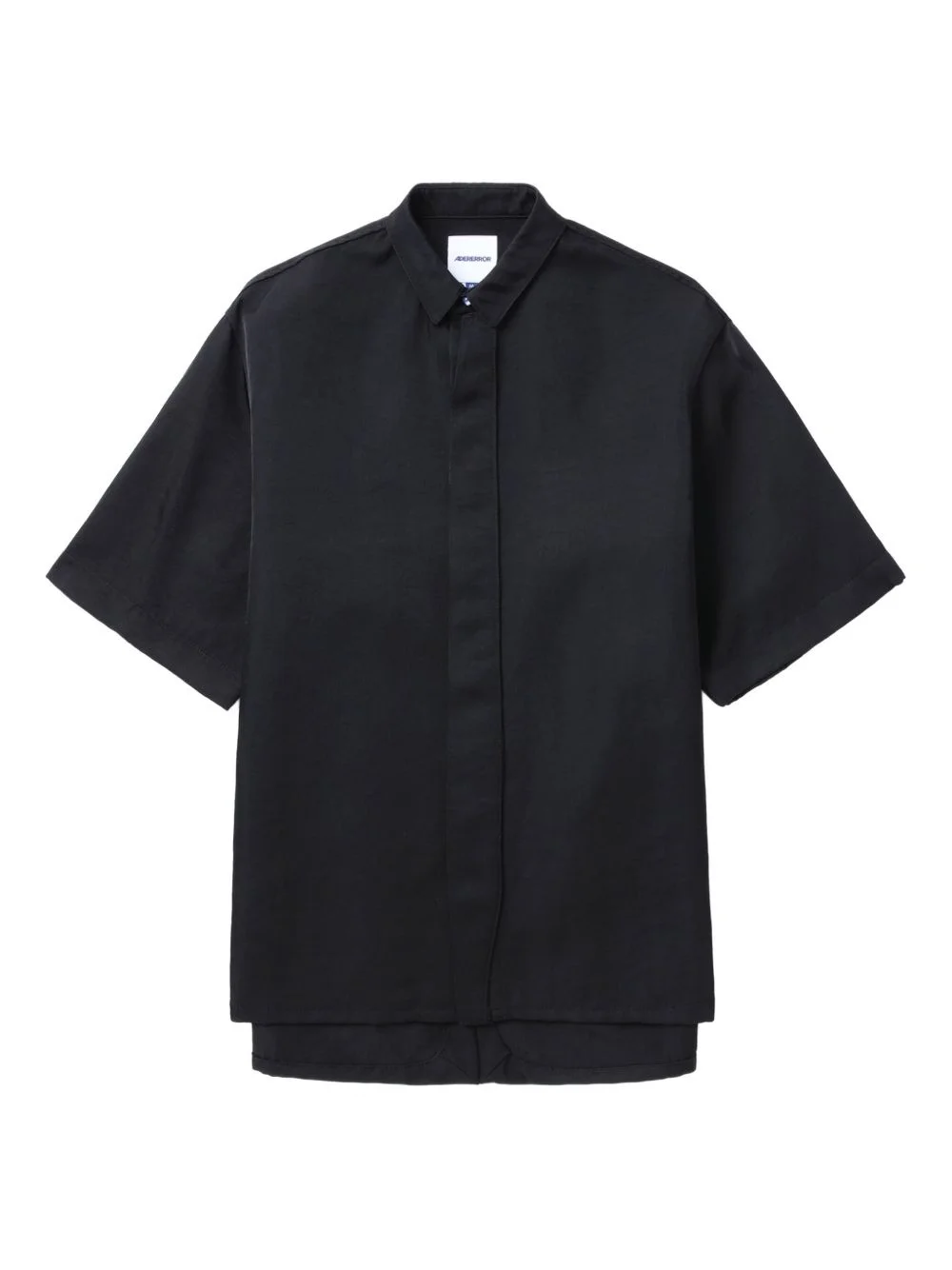 short-sleeve collared shirt - 1
