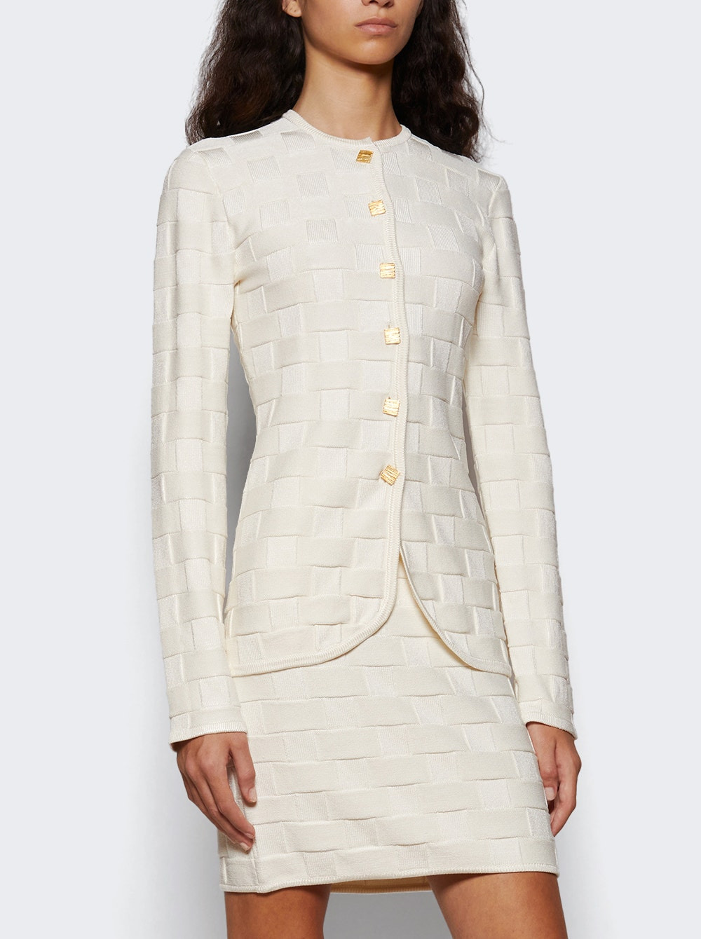 Uma Knitted Jacket White - 2