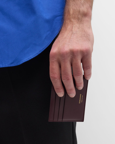 FERRAGAMO Men's Classic Leather Card Holder outlook