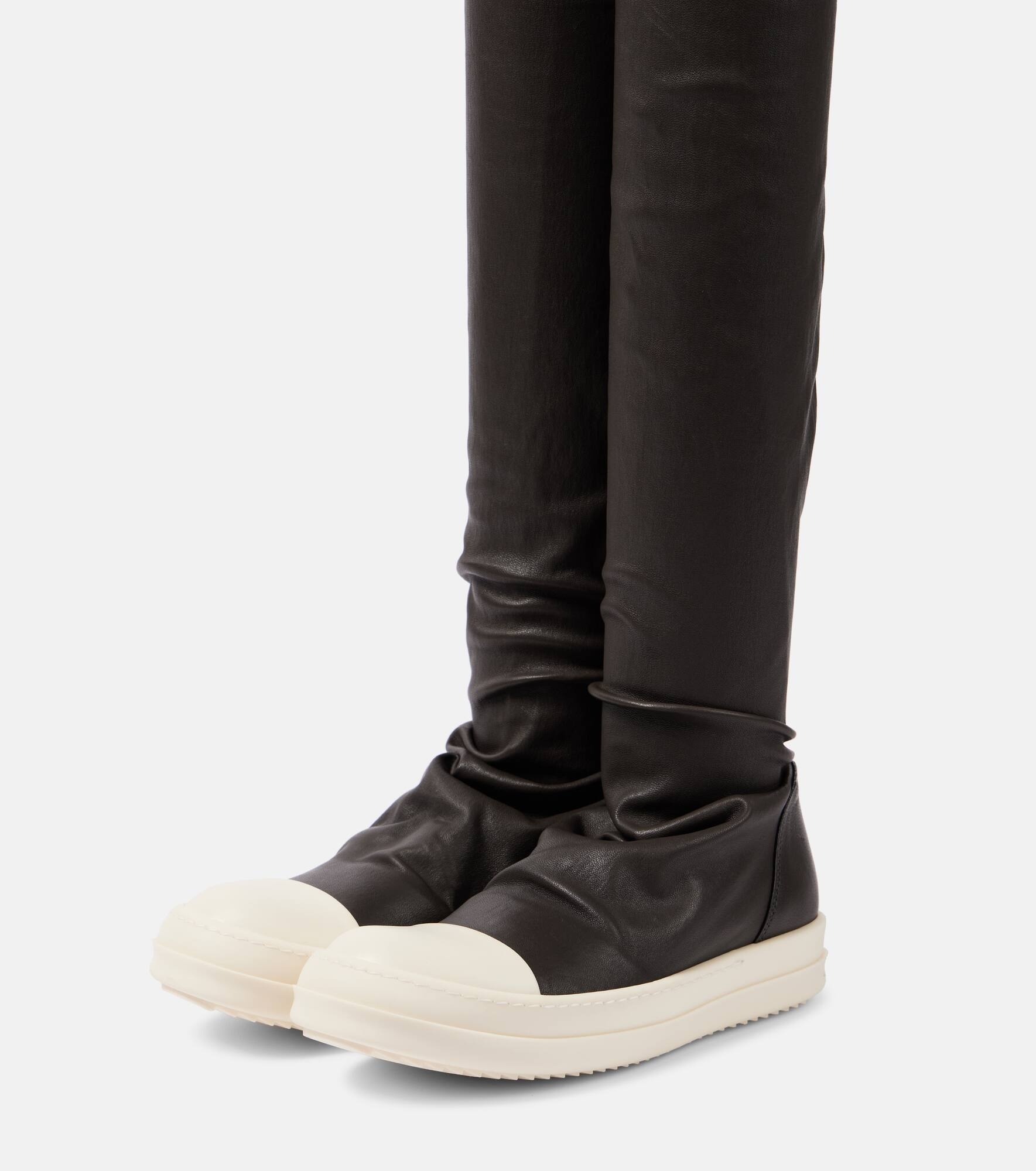 Denim over-the-knee sneakers - 9