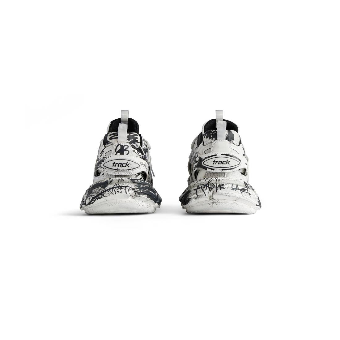 Men's Track Graffiti Sneaker  in White/black - 5