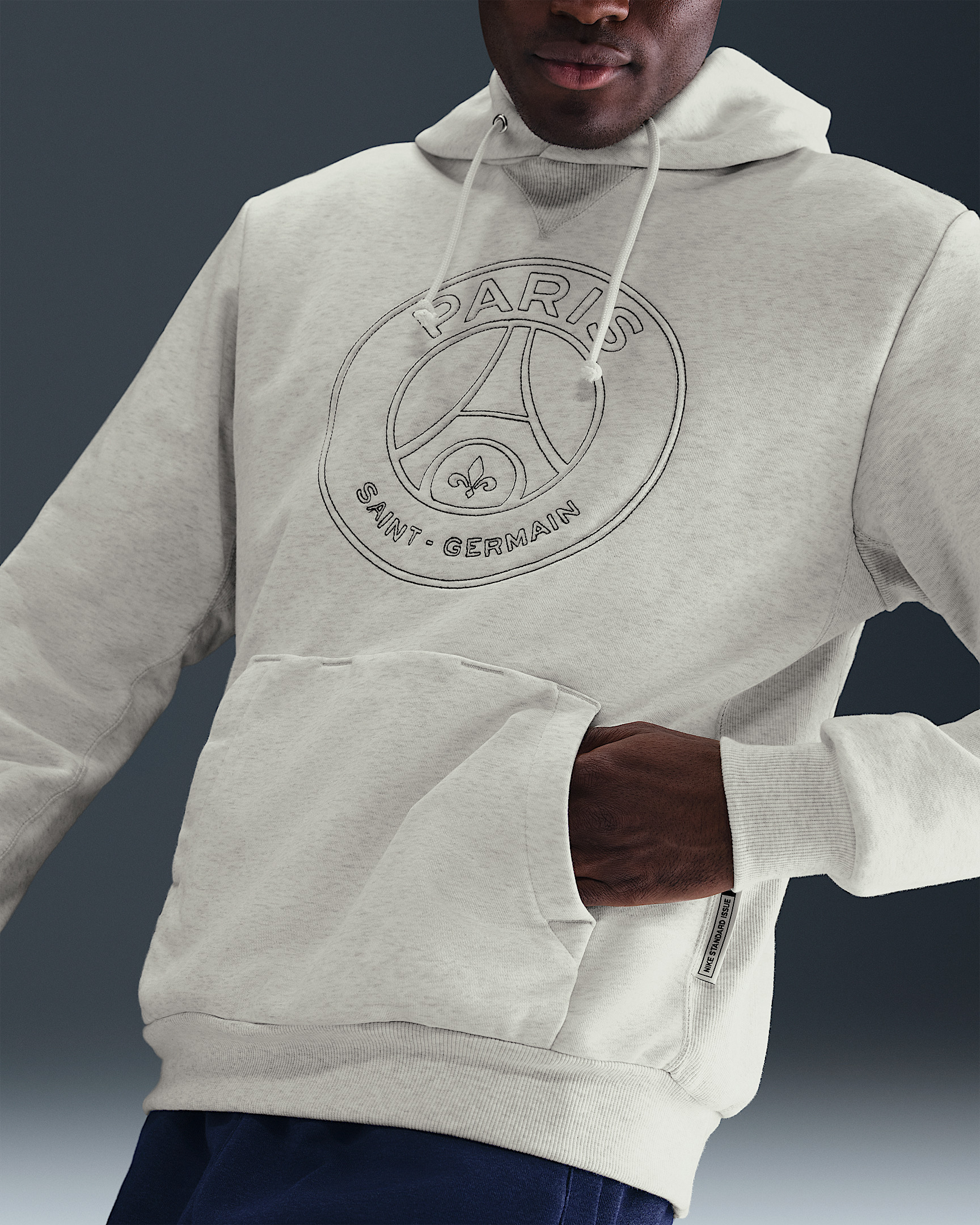 Paris Saint-Germain Standard Issue Men's Nike Dri-FIT Soccer Pullover Hoodie - 3