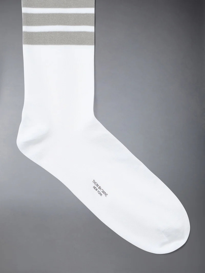 Lightweight Cotton 4-Bar Mid Calf Socks Men - 2