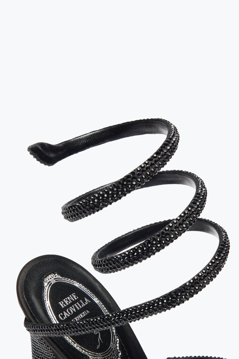 CLEO TOTAL BLACK SANDAL WITH SOUL HEEL 105 5