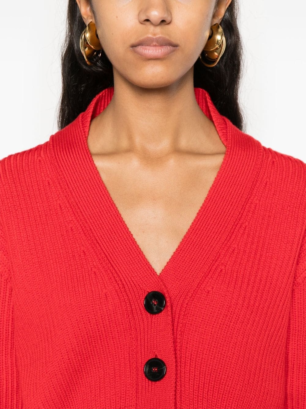V-neck cropped cardigan - 5