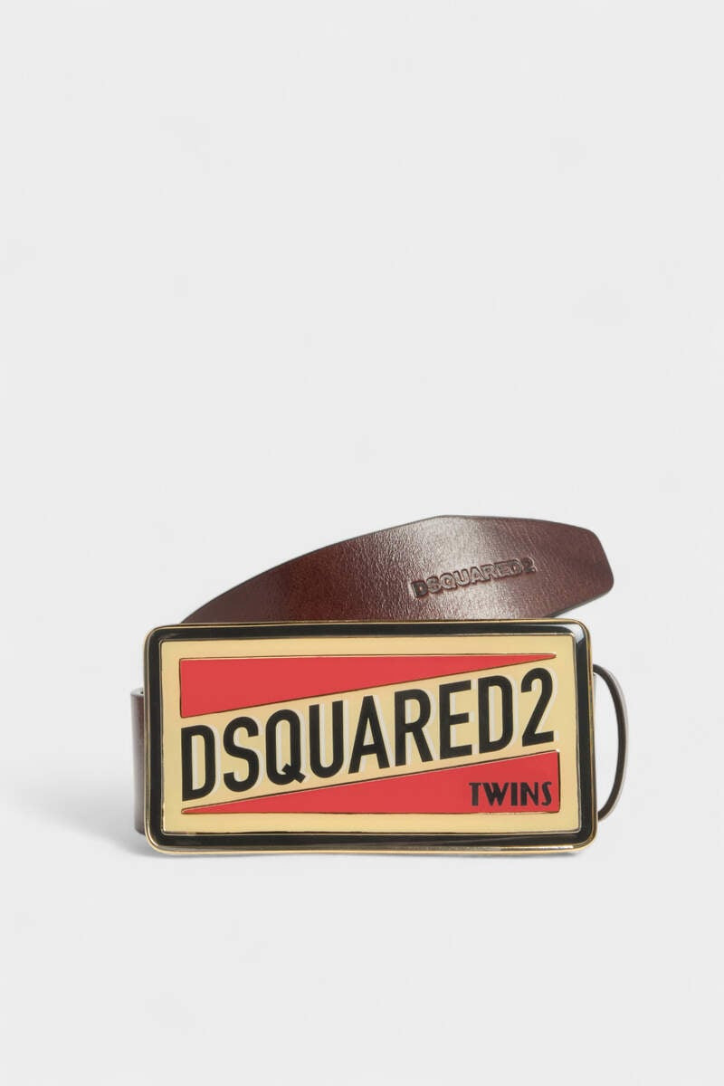 DSQUARED2 LOGO PLAQUE BELT 1