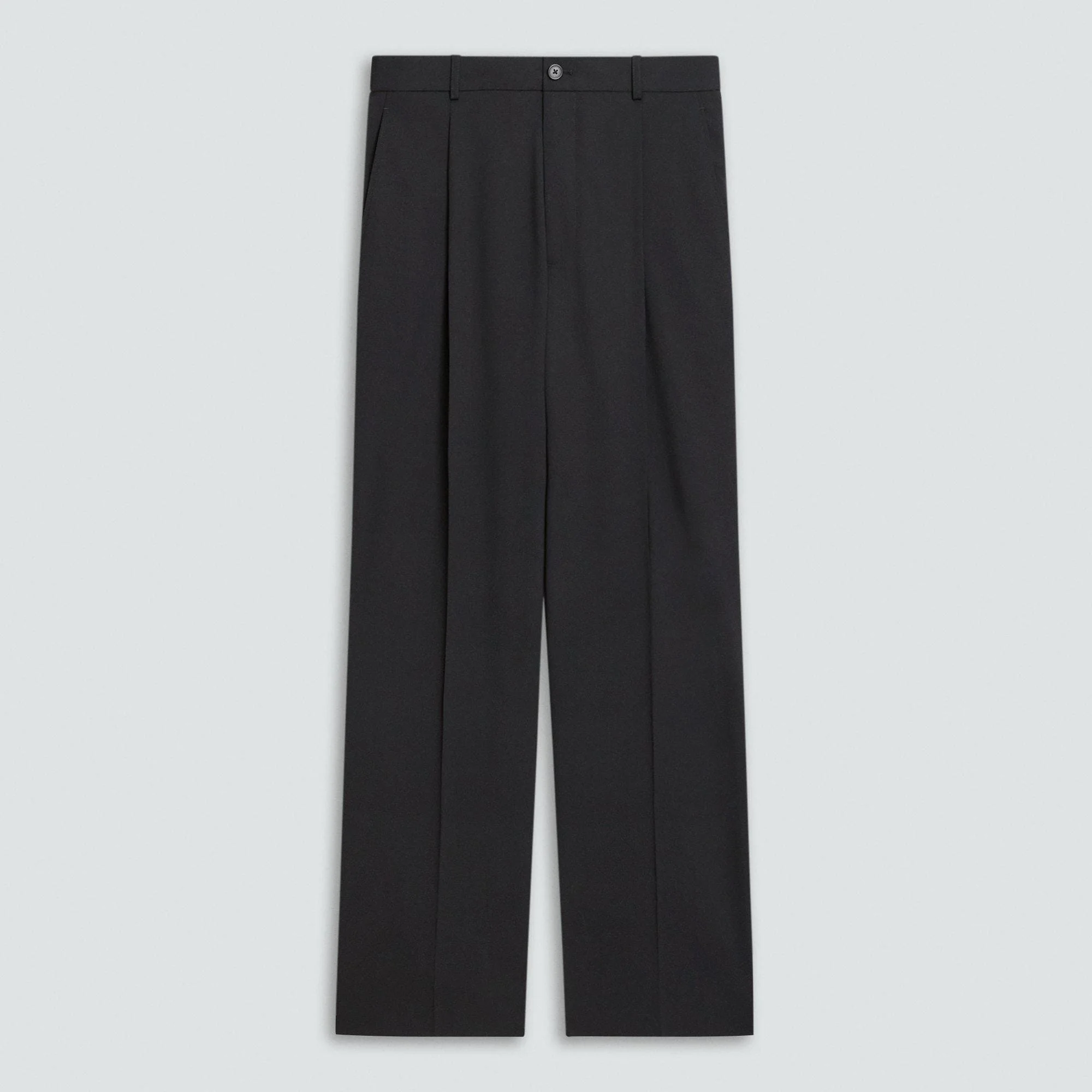 Relaxed Pleat Pant in Stretch Wool - 1