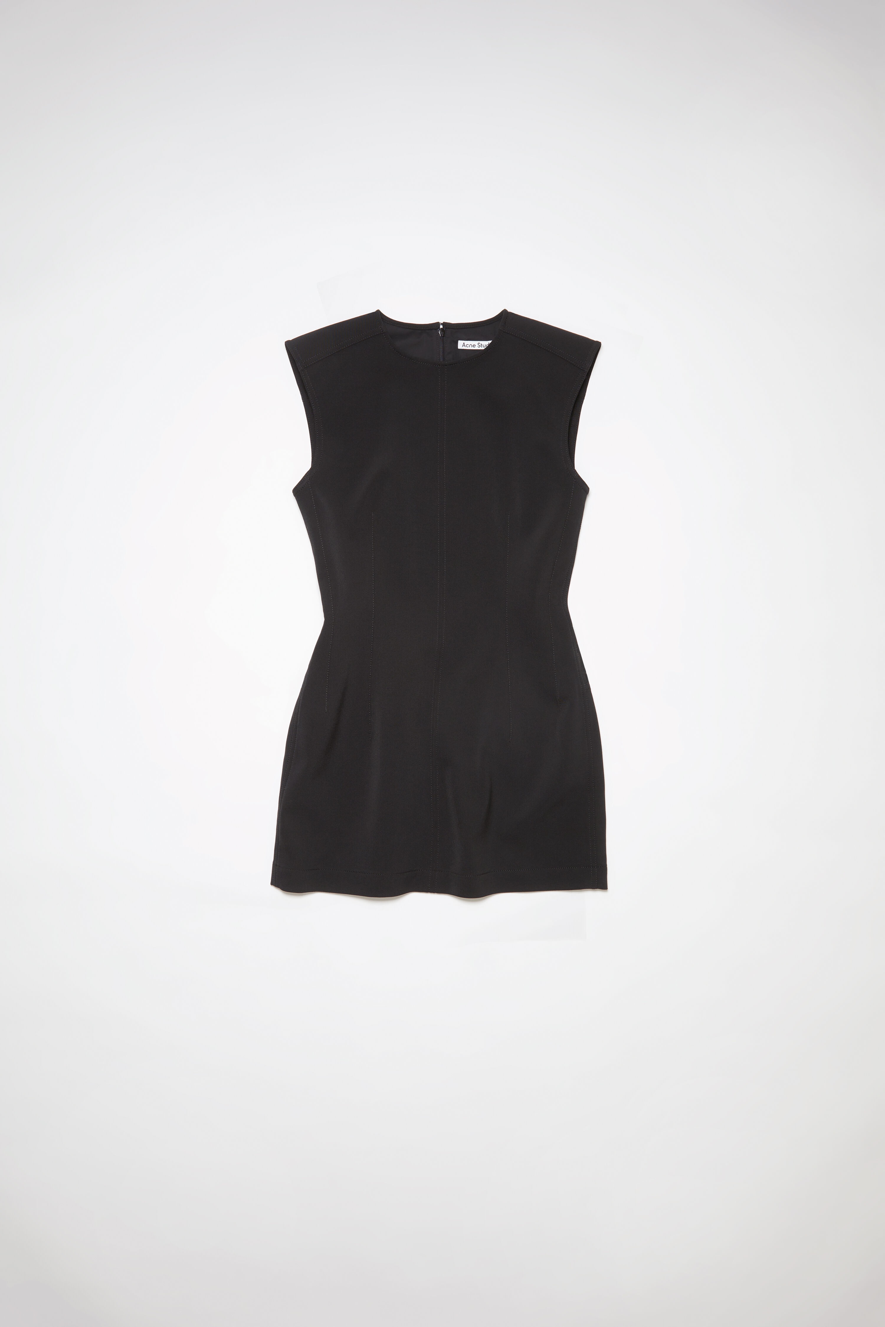 Wool blend dress - Black - 7