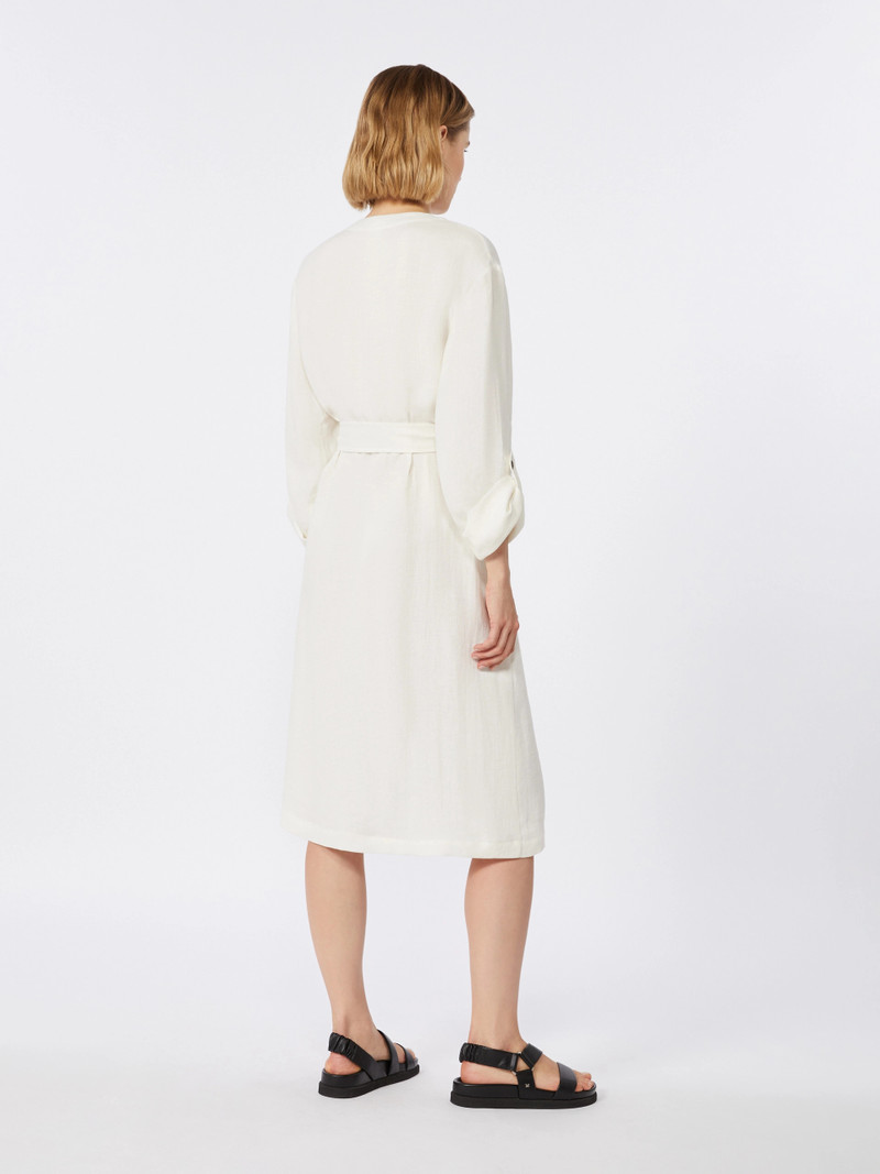 LEMBO Faded linen dress - NATURAL 4