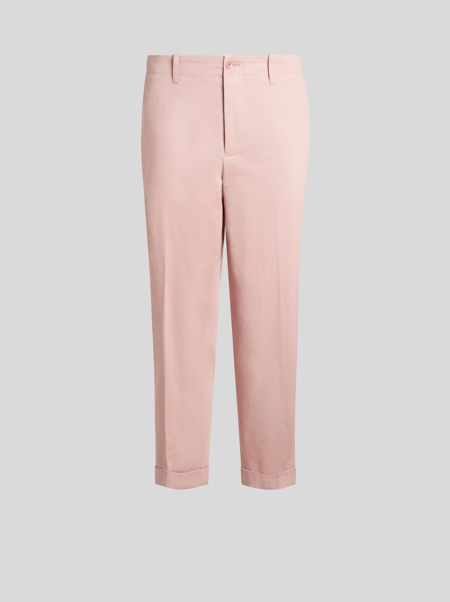 COTTON CHINO TROUSERS - 1