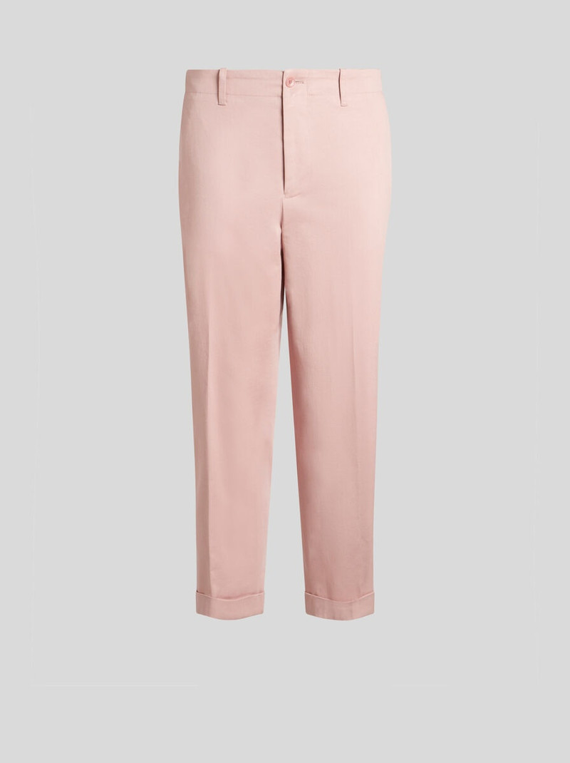 COTTON CHINO TROUSERS - 1