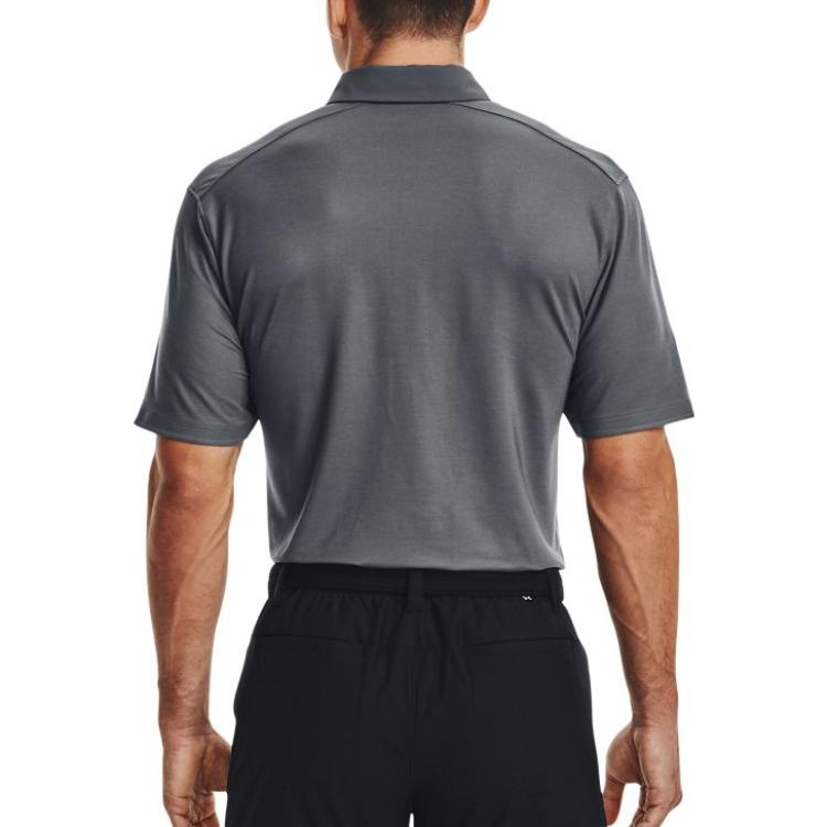 Under Armour Luxe Polo Shirts 'Grey' 1370150-012 - 4