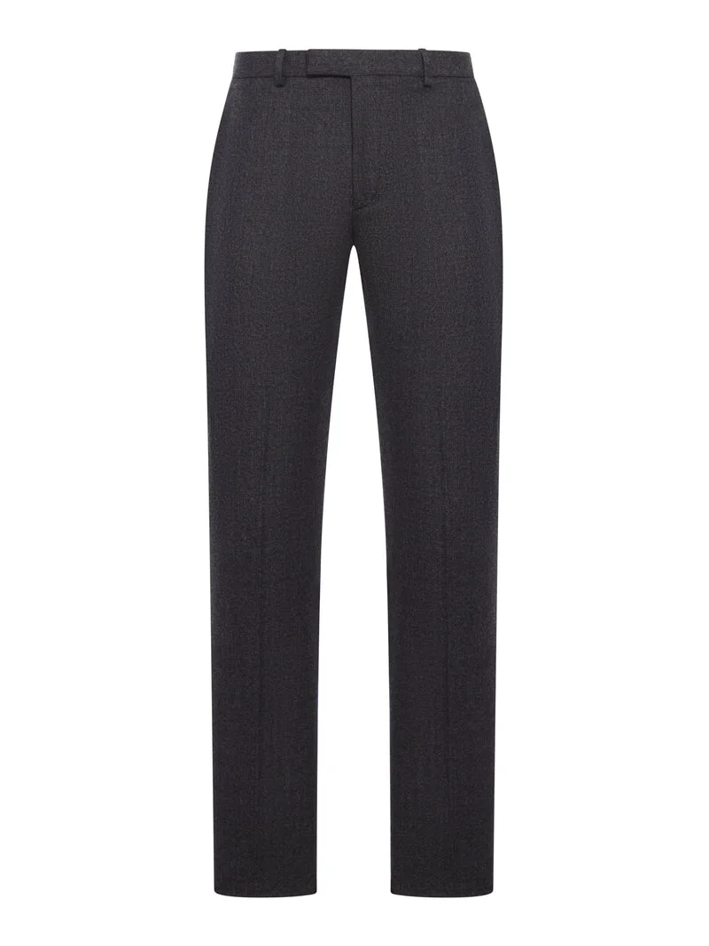 Gucci Men Trousers In Mouliné Wool Fabric - 1