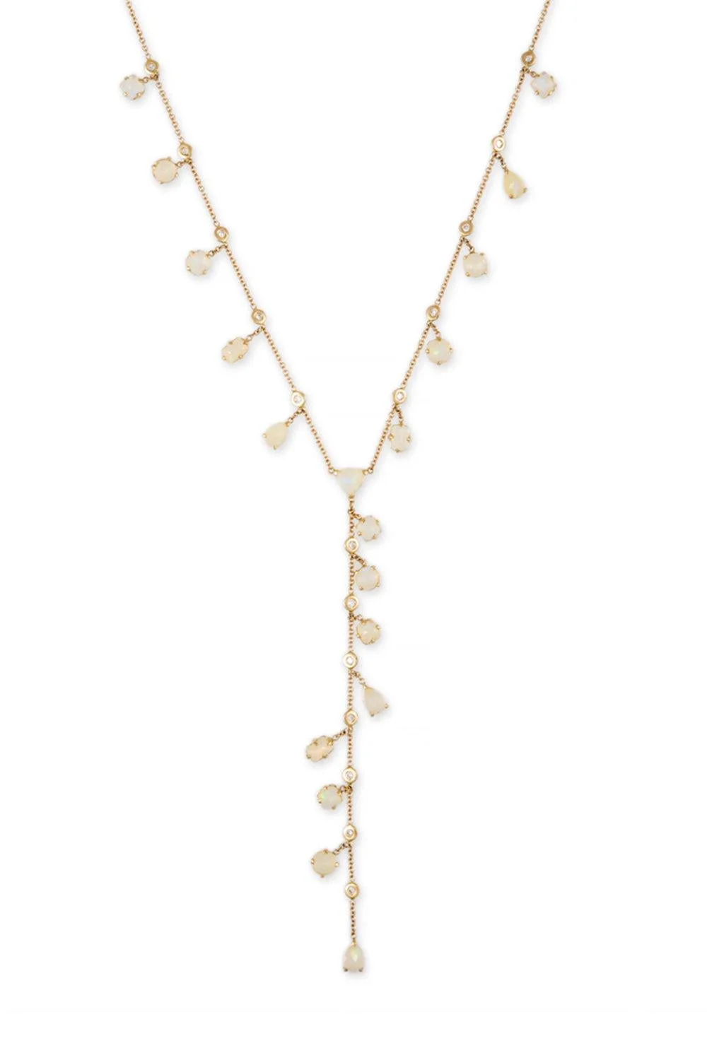 Opal Shaker Y Necklace - 1