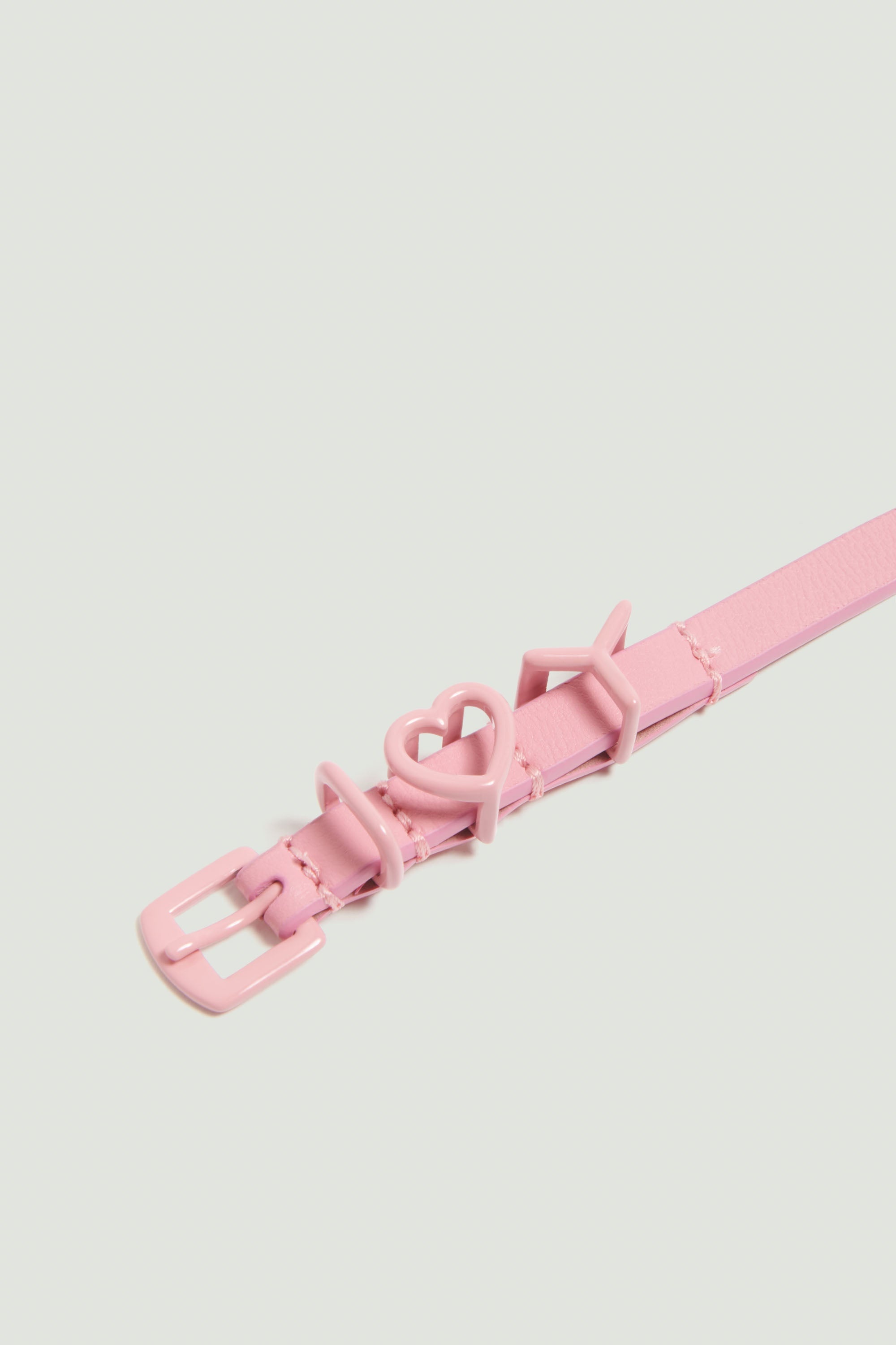 Y Heart Belt Choker 10mm - 4