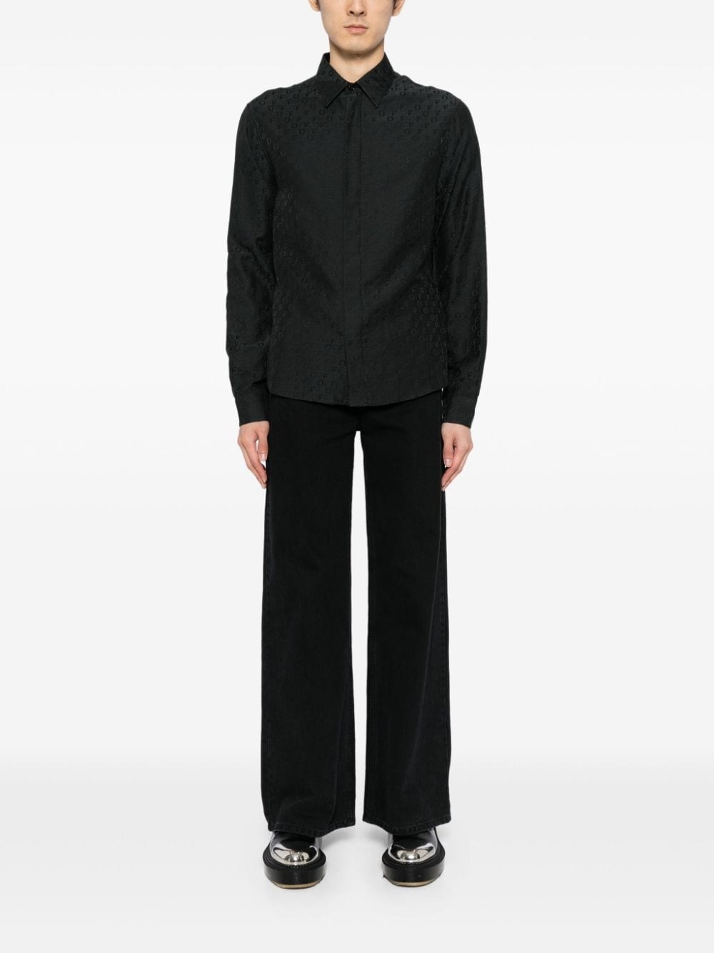 silk-cotton shirt - 2