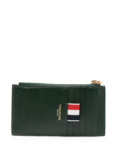 Thom Browne 4-Bar calf leather cardholder outlook