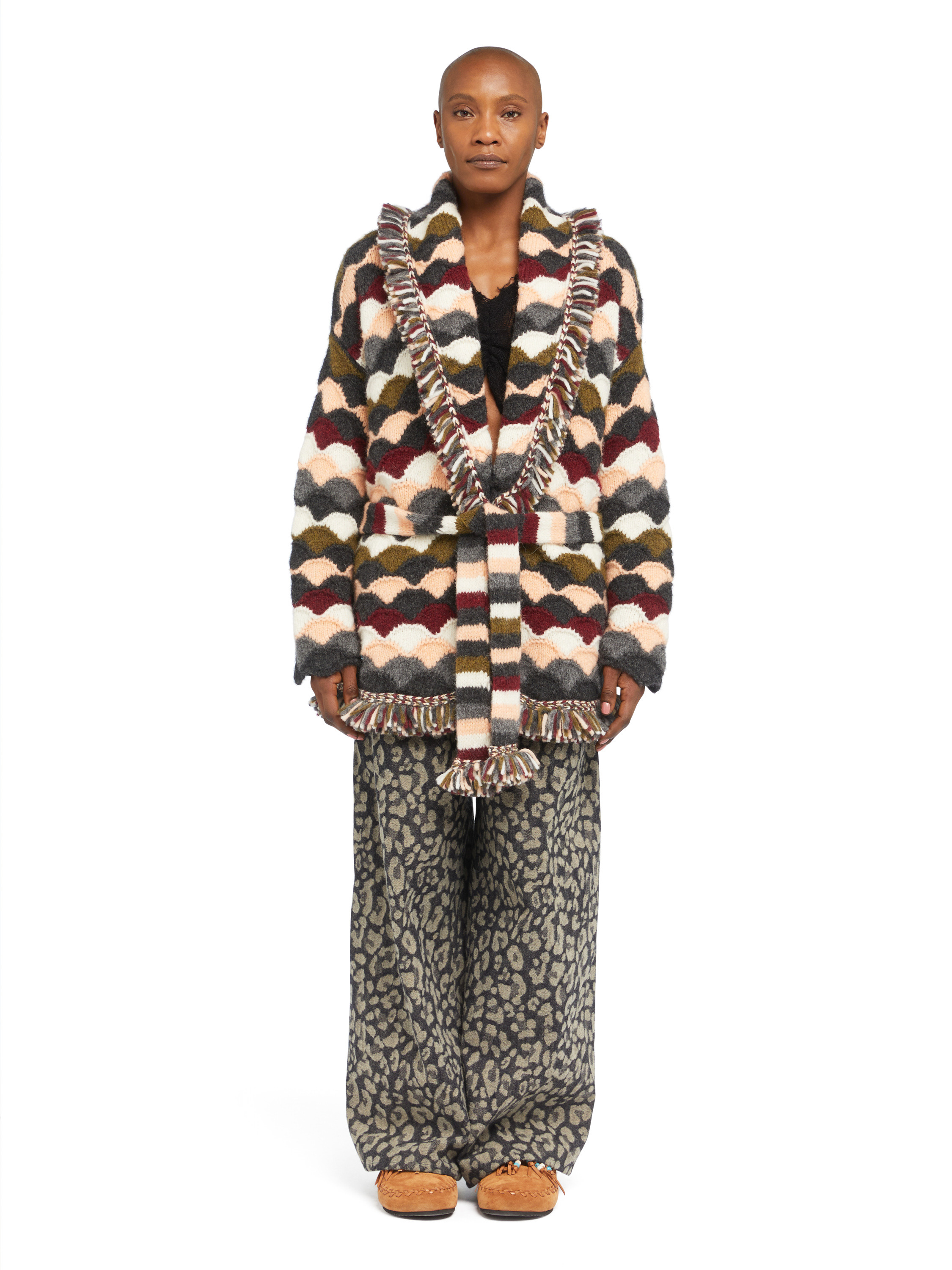 Shattered Stripes Cardigan - 4