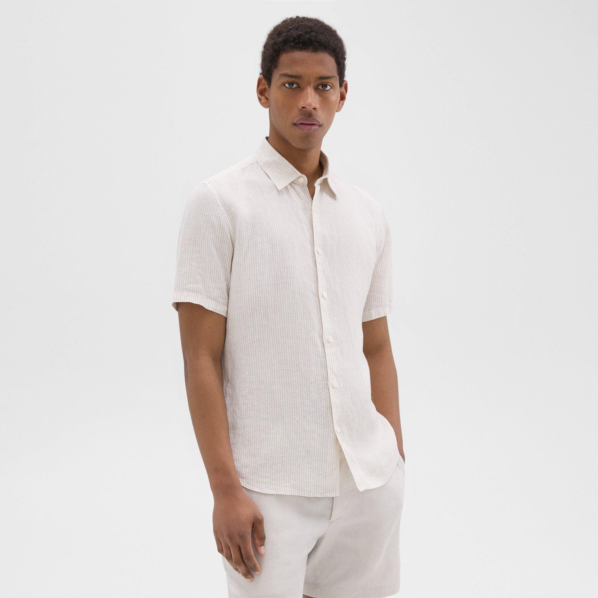 Irving Short-Sleeve Shirt in Relaxed Linen - 3