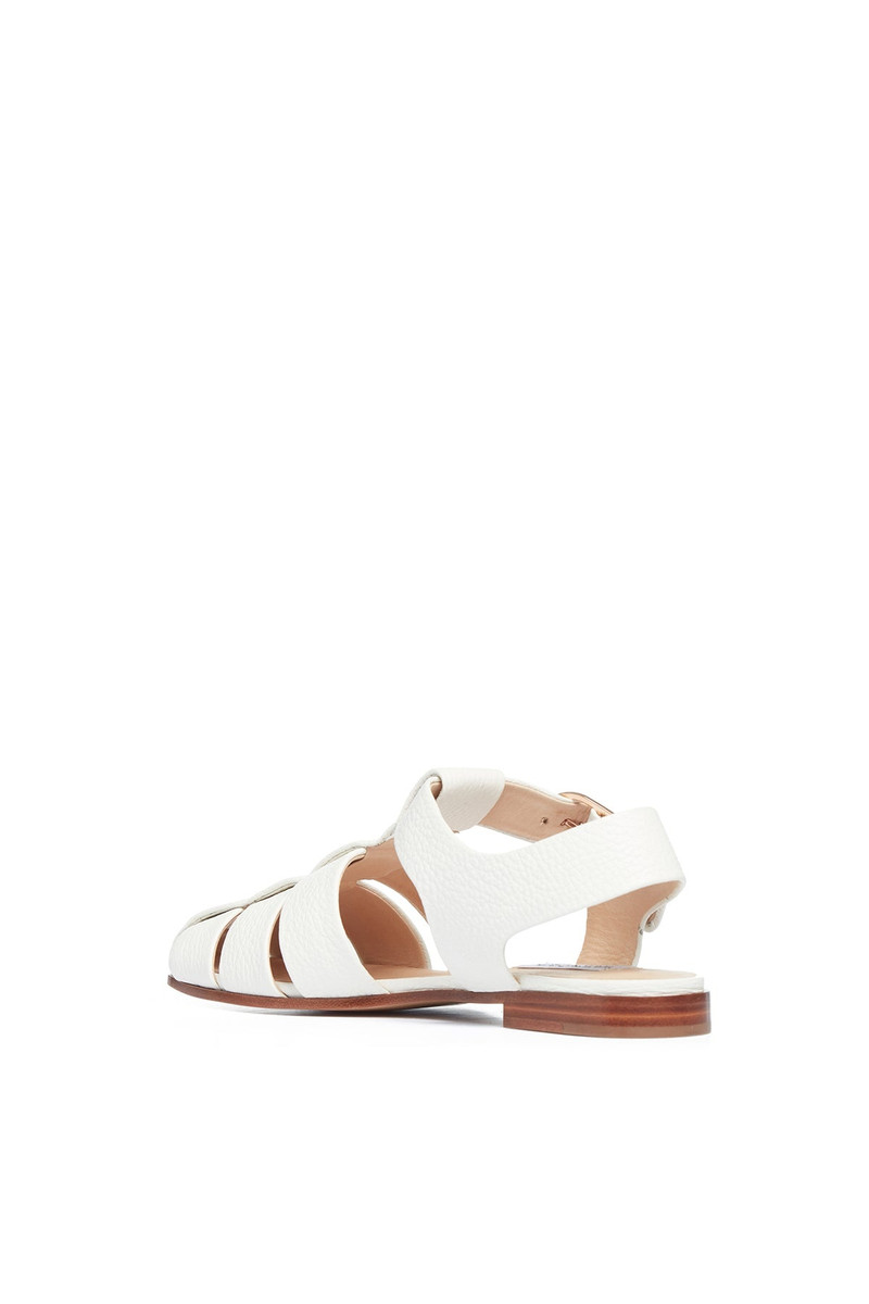 GABRIELA HEARST Lynn Sandal in Cream Deerskin Leather outlook