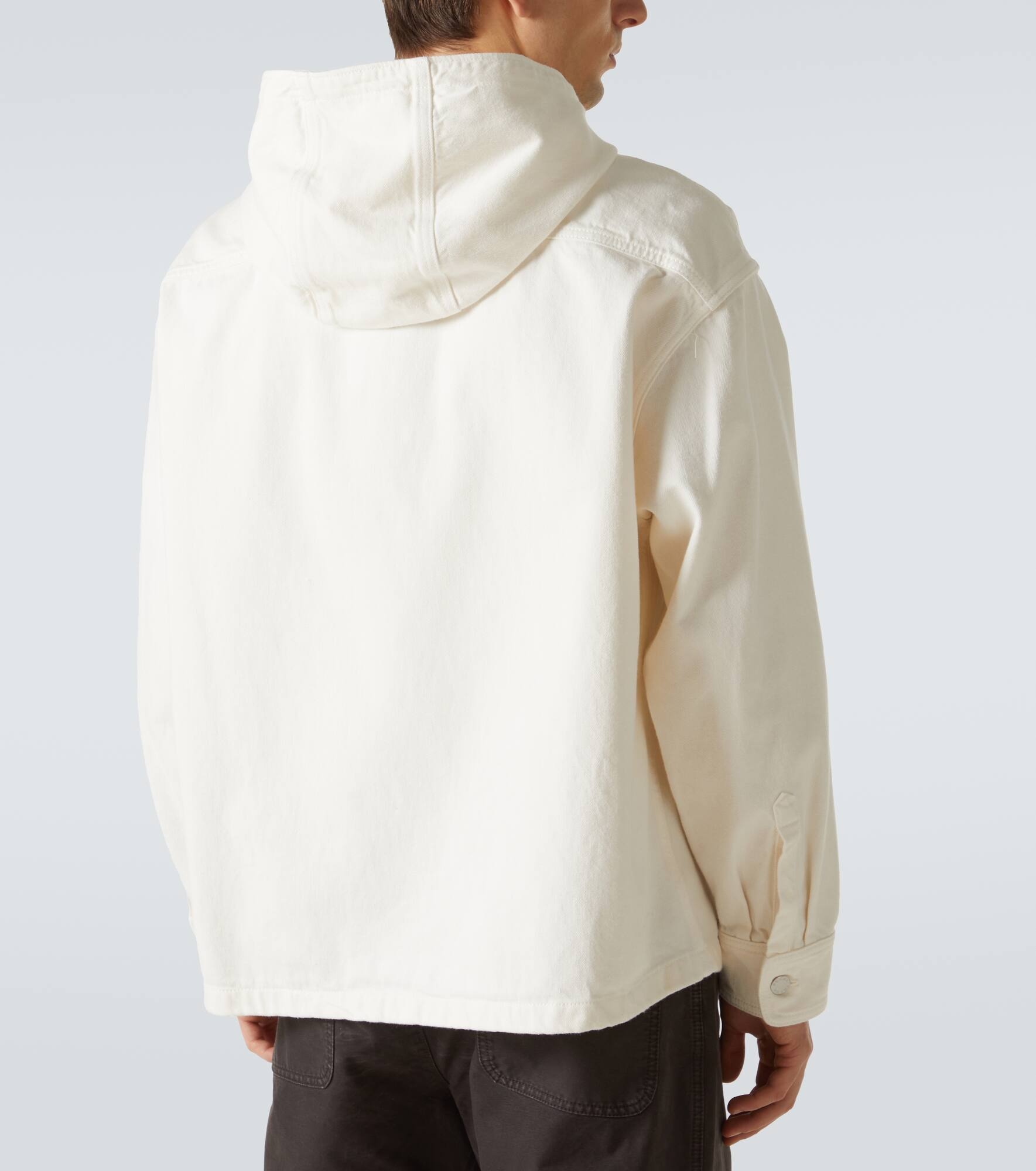 Hooded denim jacket - 4