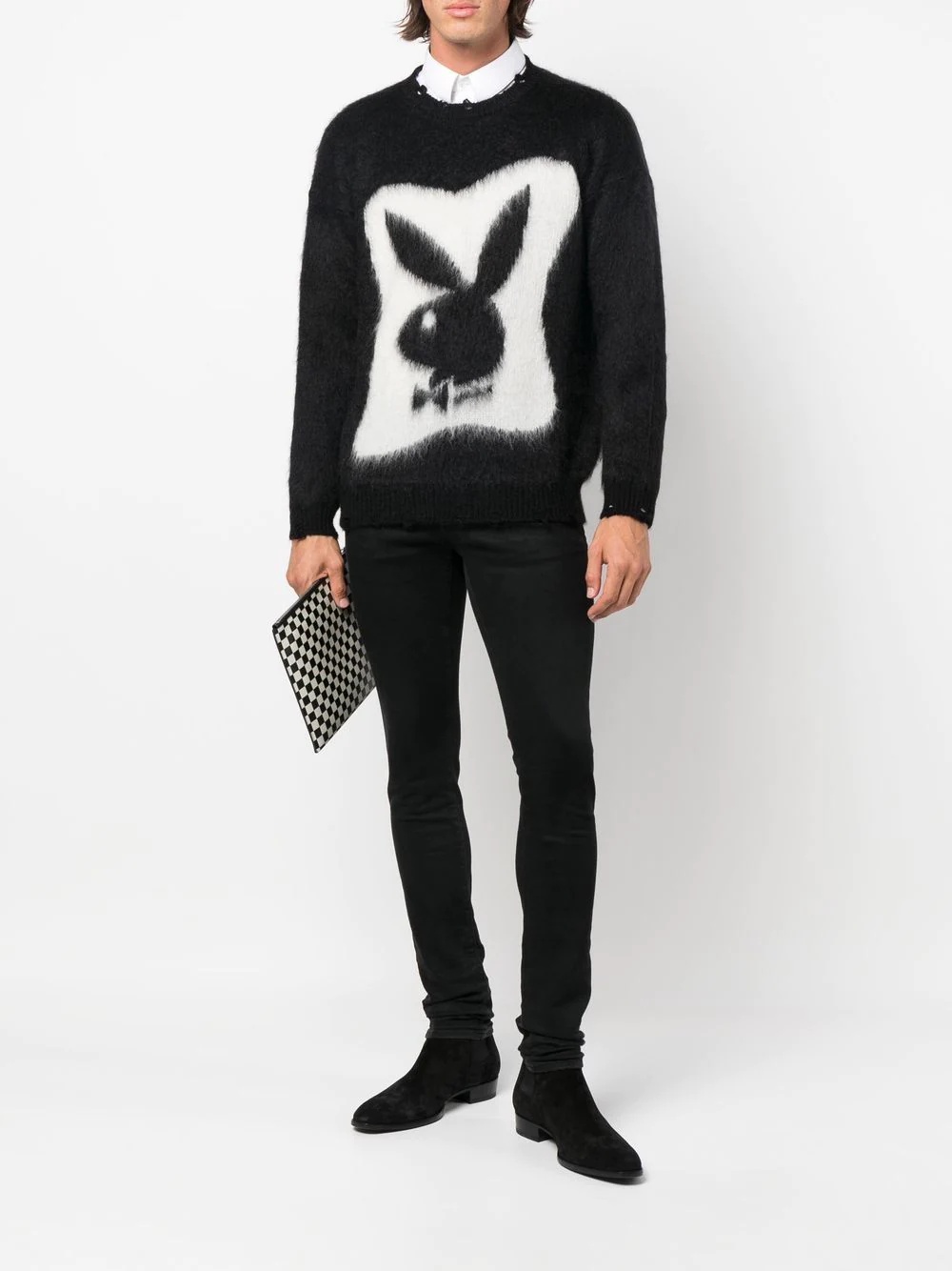 textured Playboy bunny jumper - 2